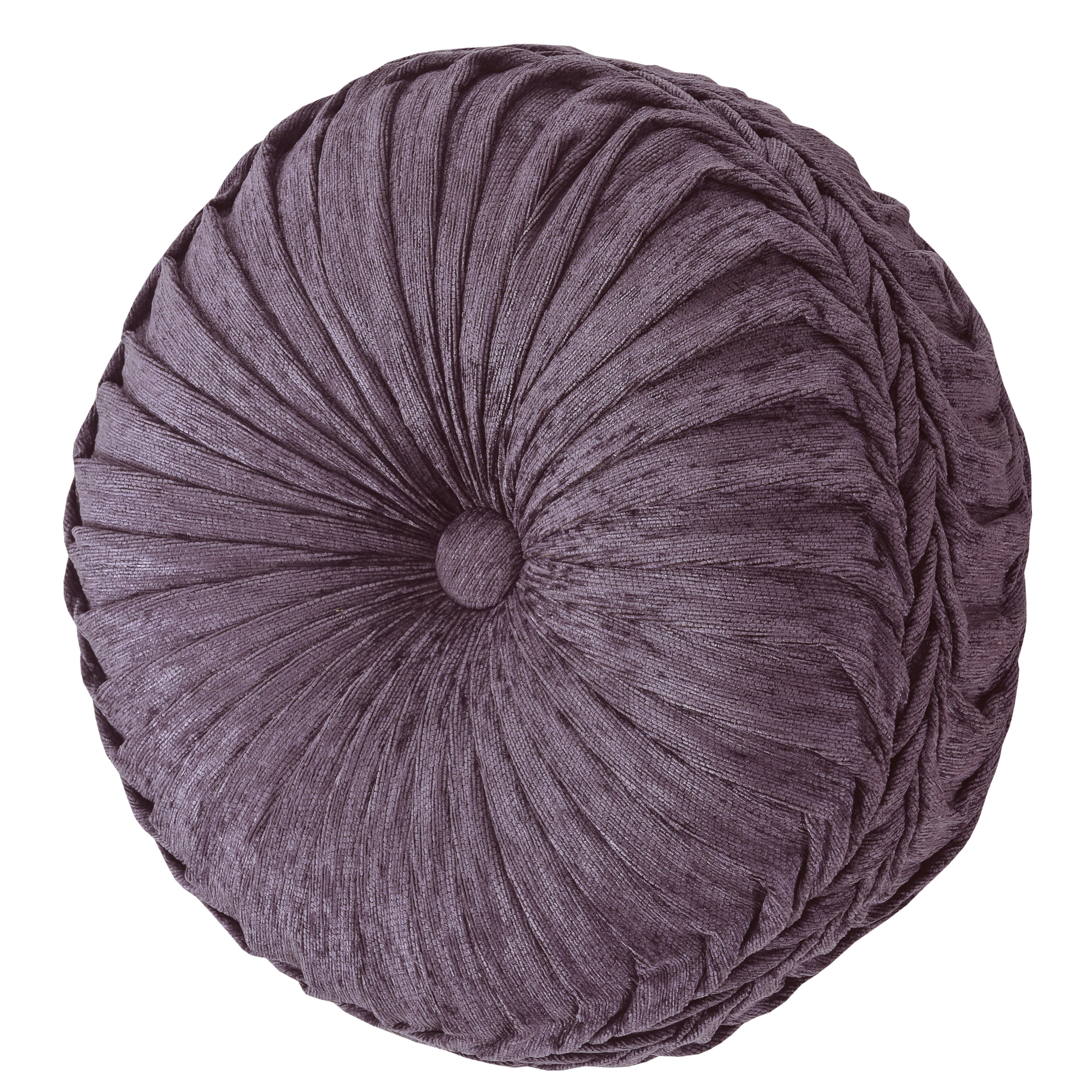 Dominique Lavender Tufted Round Decorative Throw Pillow 15" x 15" Throw Pillows By J. Queen New York