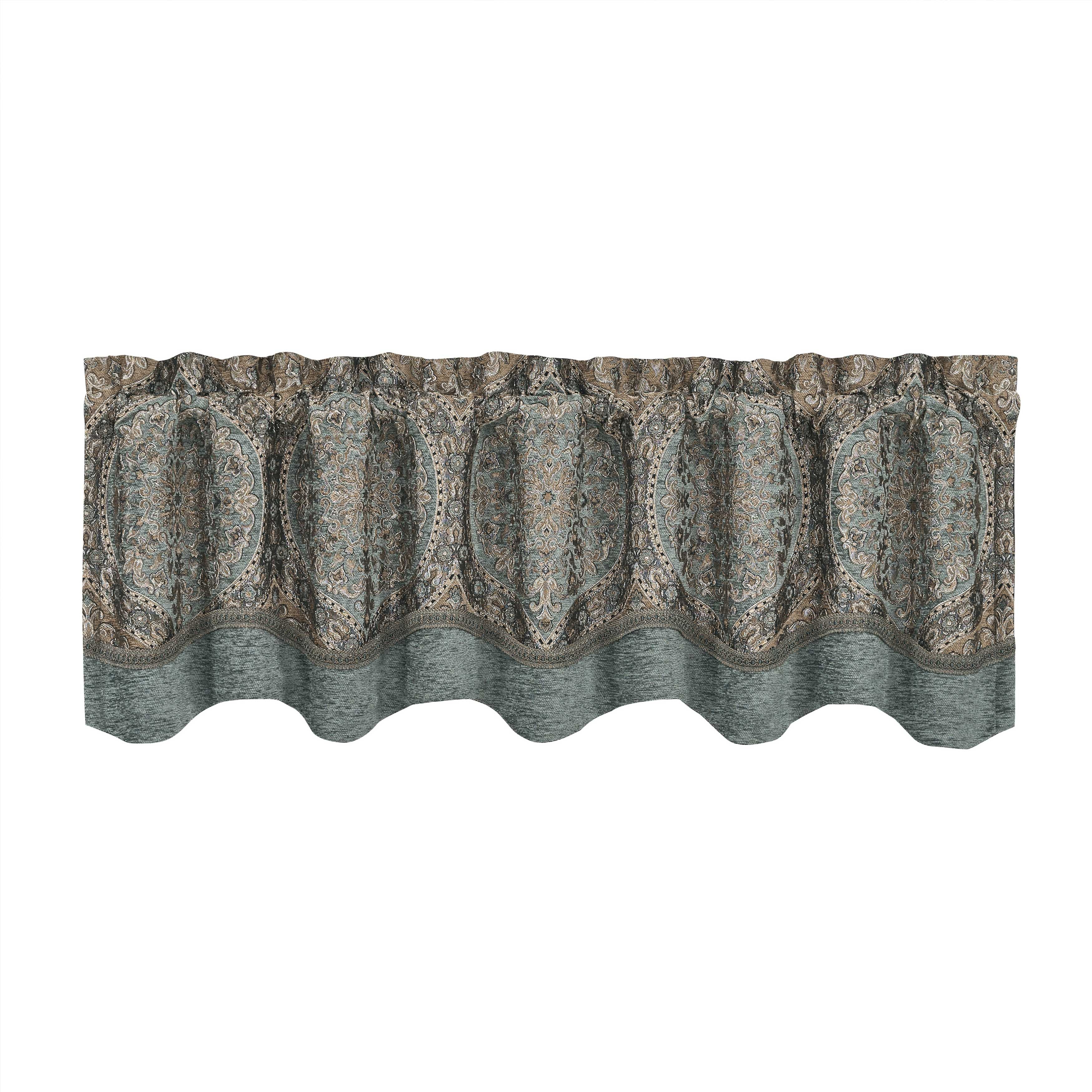 Dorset SPA Scallop Window Valance By J Queen Window Valances By J. Queen New York