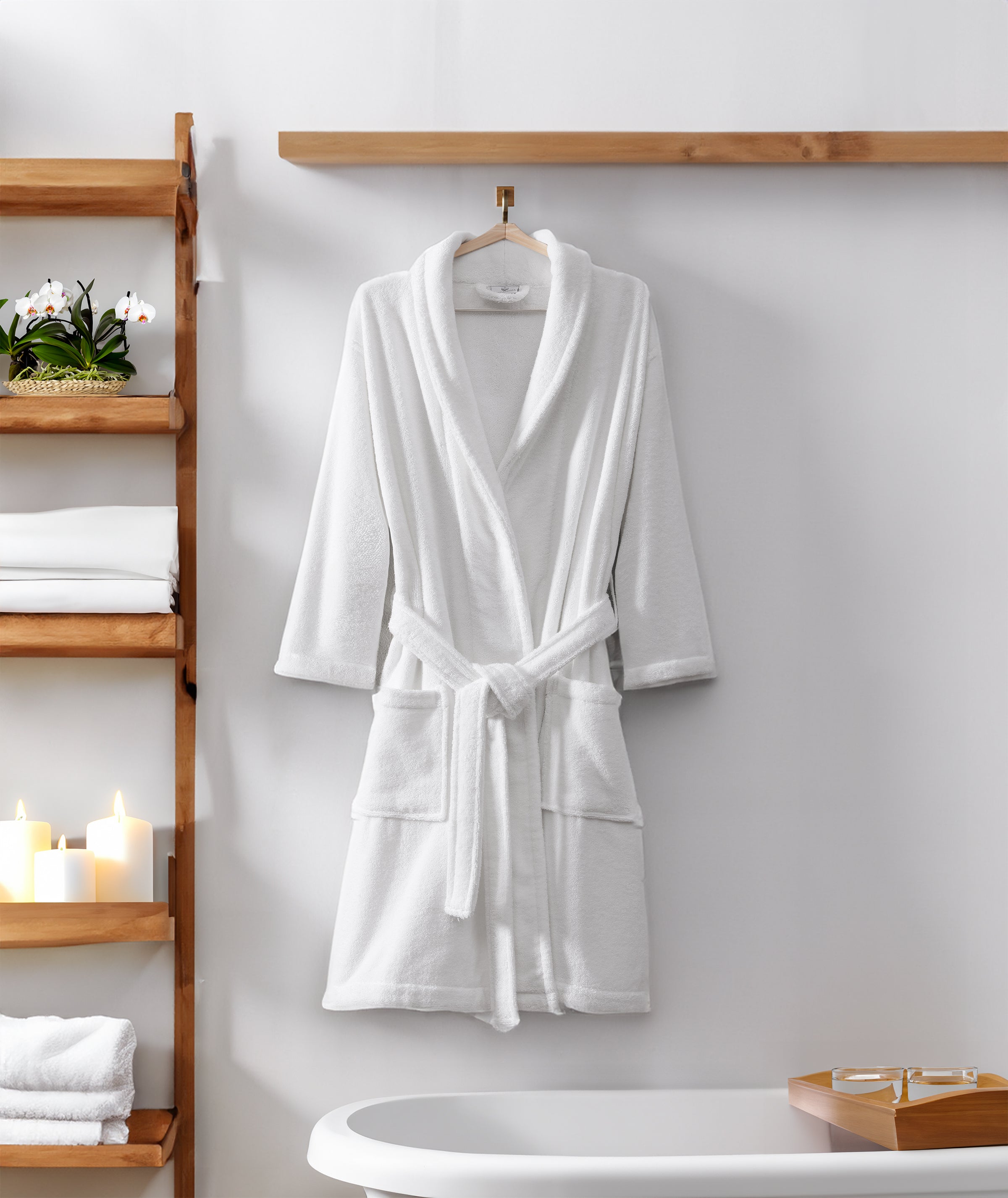 Egyptian Cotton Bath Robe Bathrobe By Pure Parima