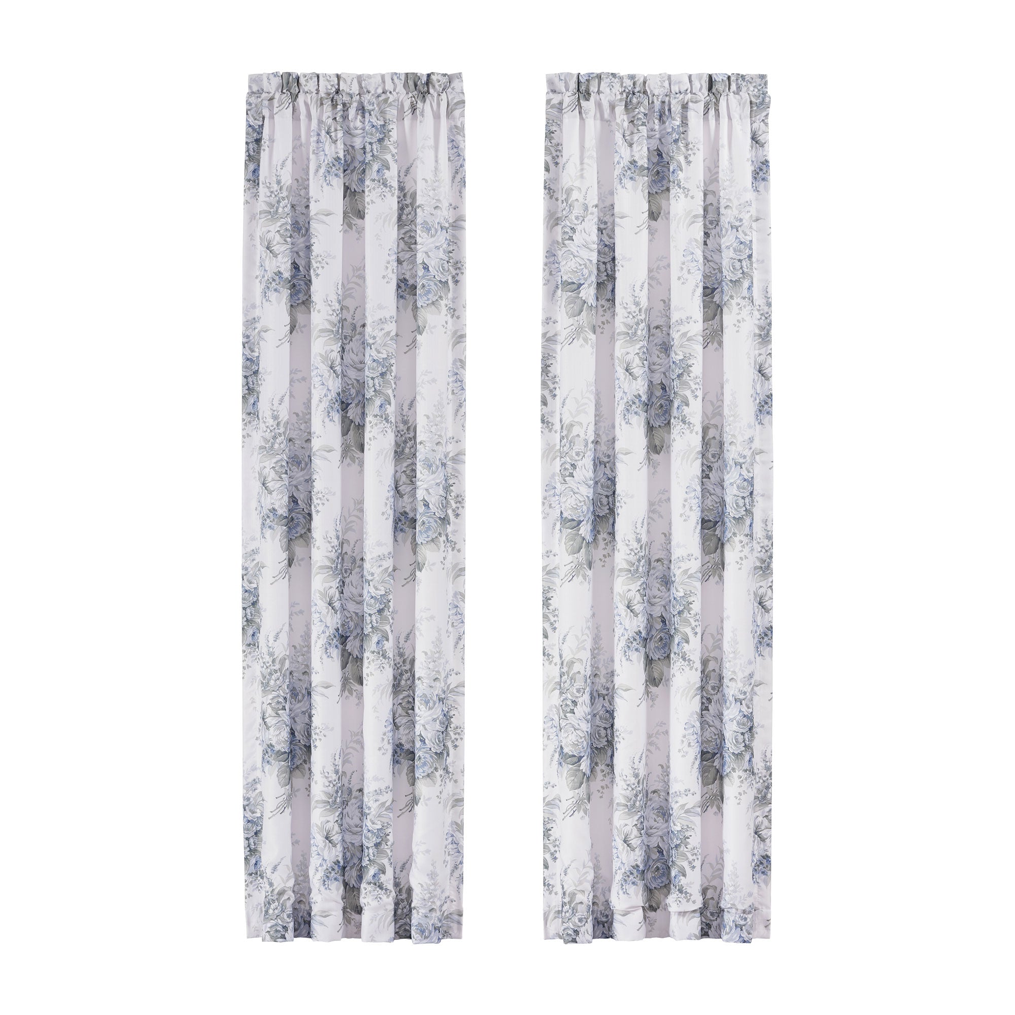 Estelle Blue Window Panel Pair (Set of 2) Window Panels By J. Queen New York