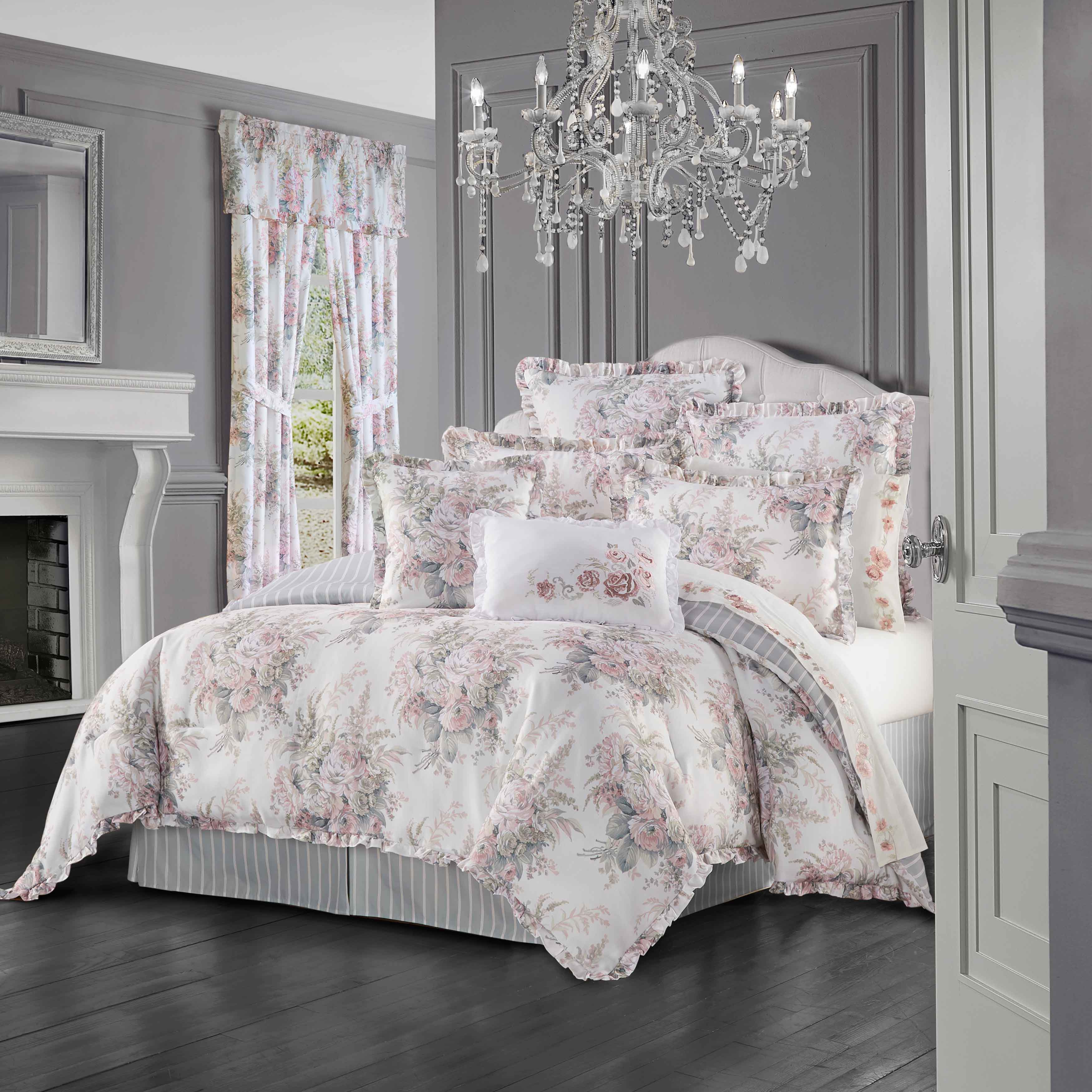 Estelle Blush 4-Piece Comforter Set Comforter Sets By J. Queen New York