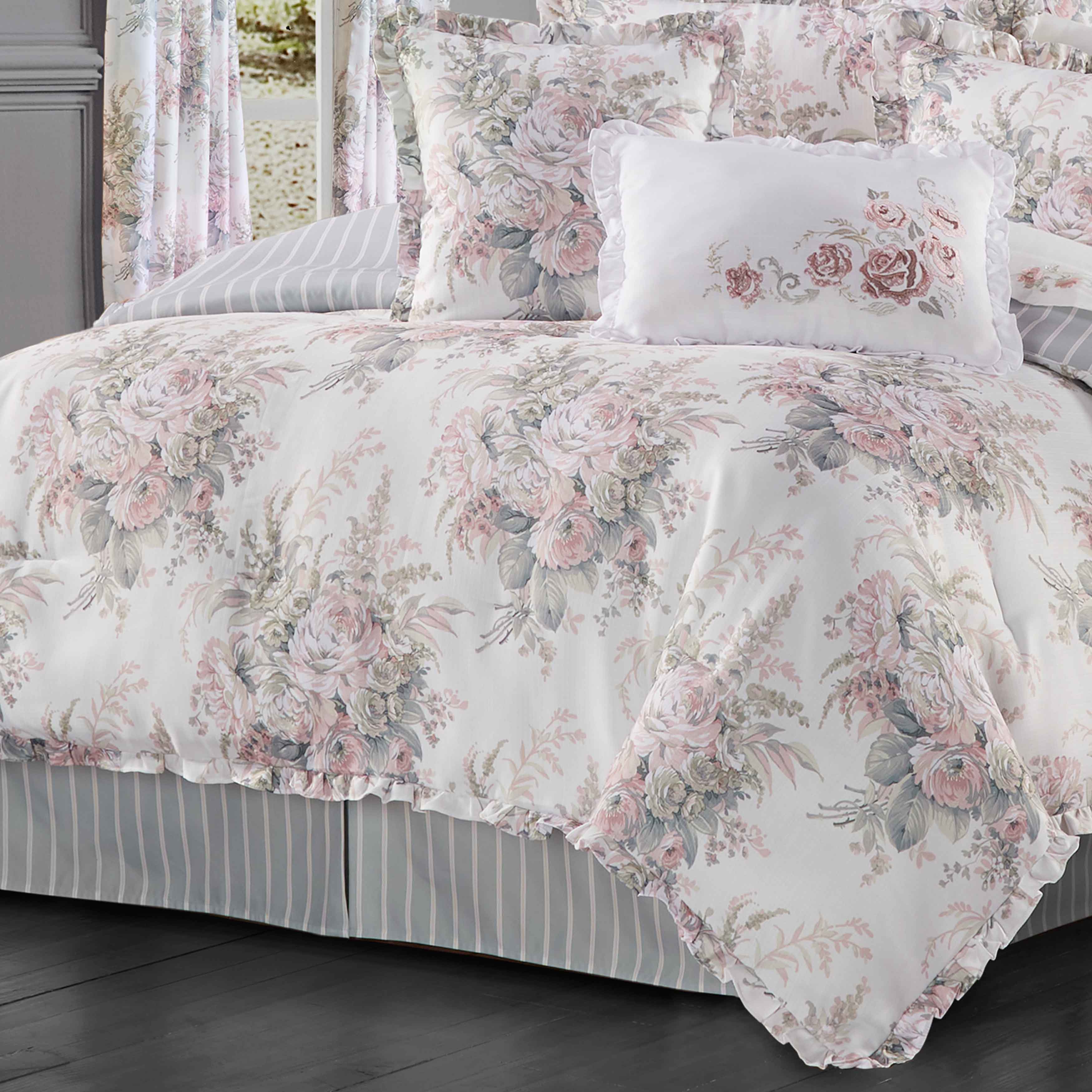 Estelle Blush 4-Piece Comforter Set Comforter Sets By J. Queen New York