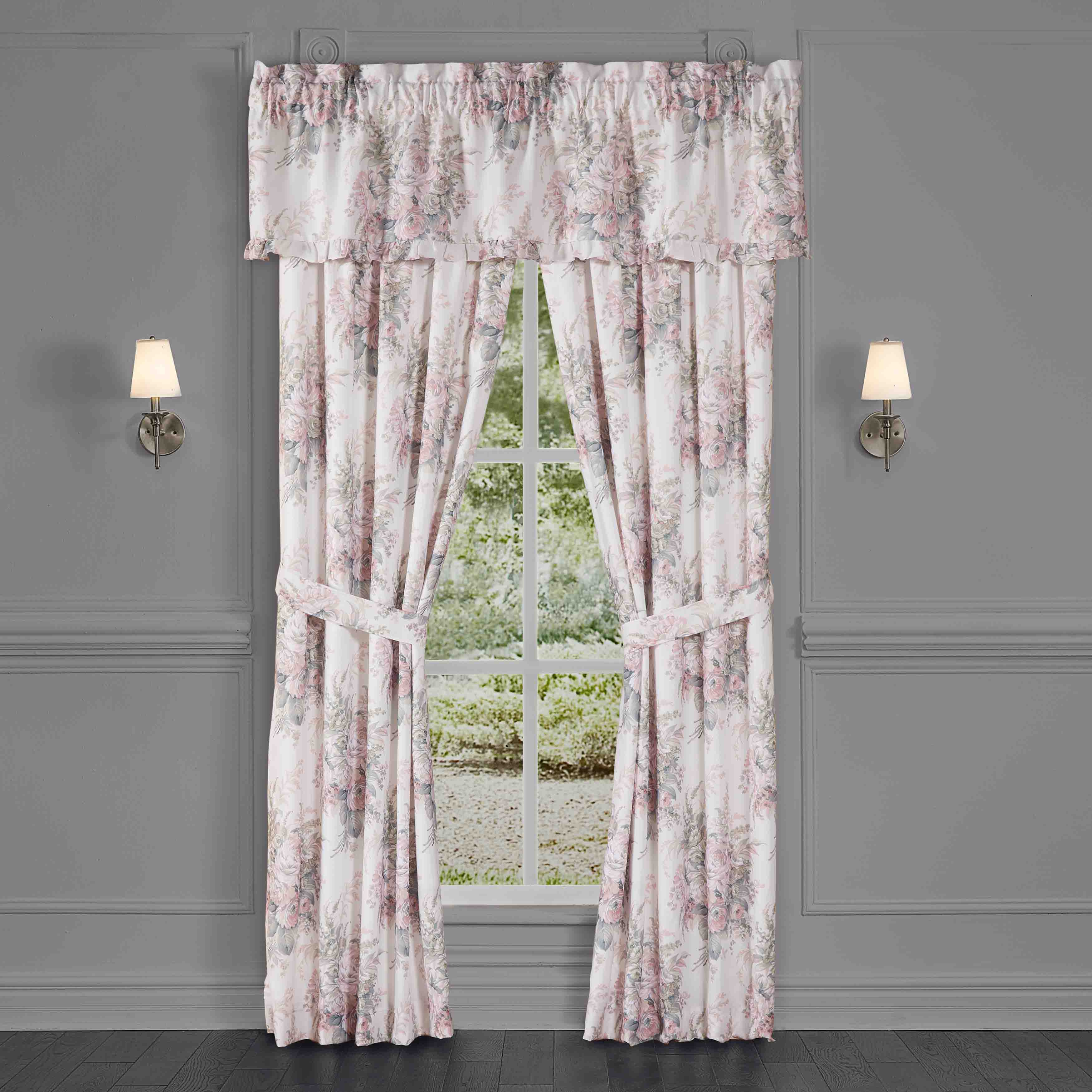 Estelle Blush Window Panel Pair (Set of 2) Window Panels By J. Queen New York