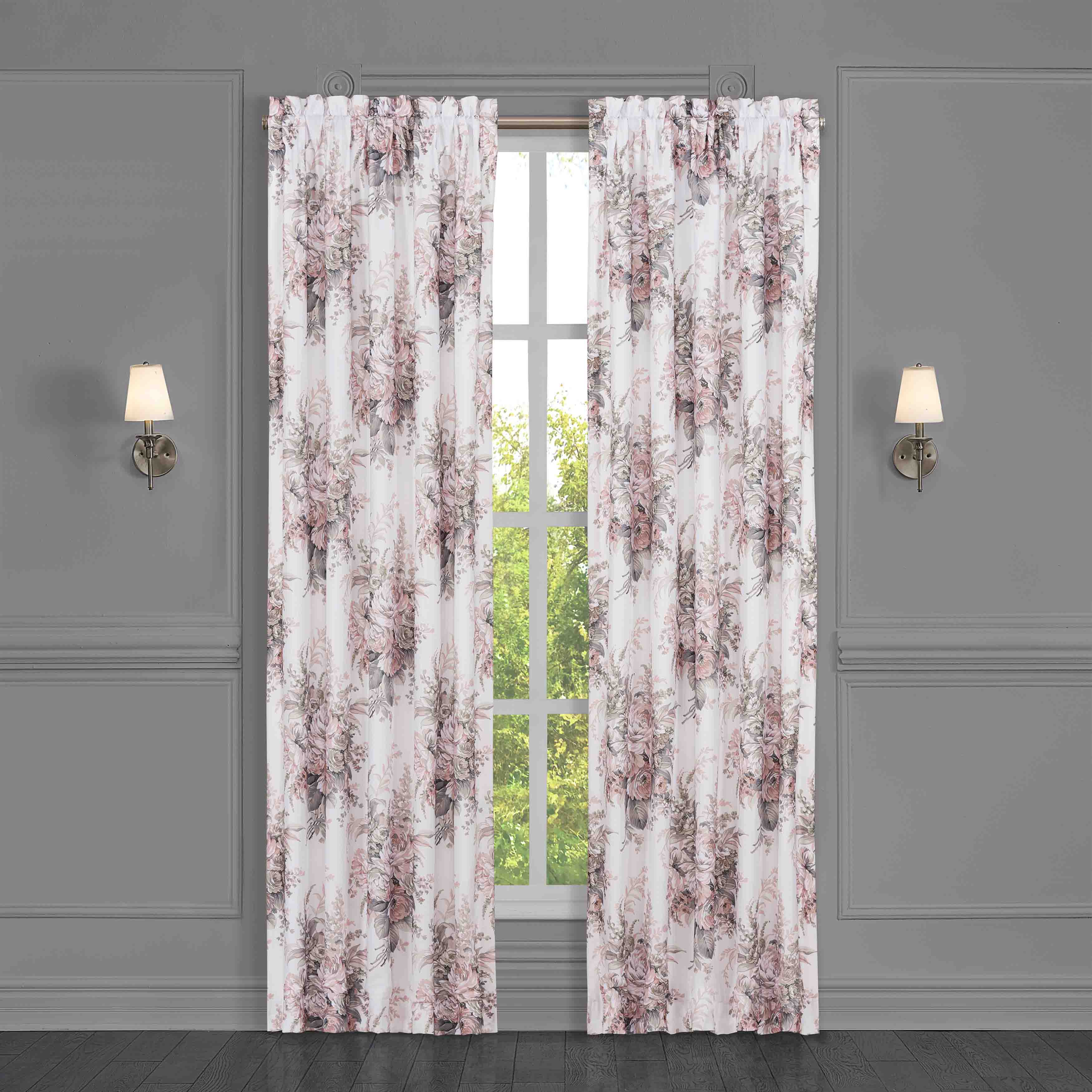 Estelle Blush Window Panel Pair (Set of 2) Window Panels By J. Queen New York