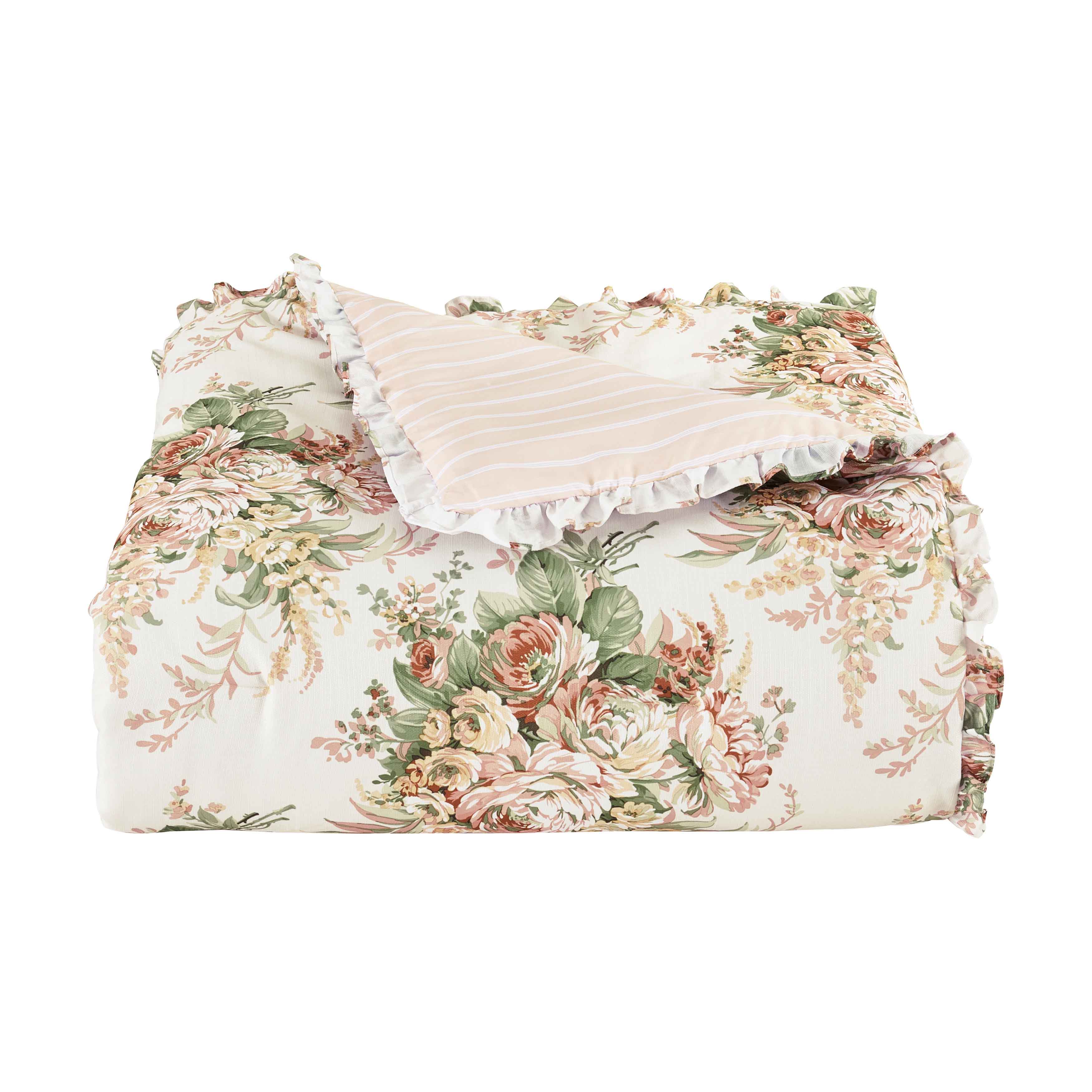 Estelle Coral 4-Piece Comforter Set Comforter Sets By J. Queen New York