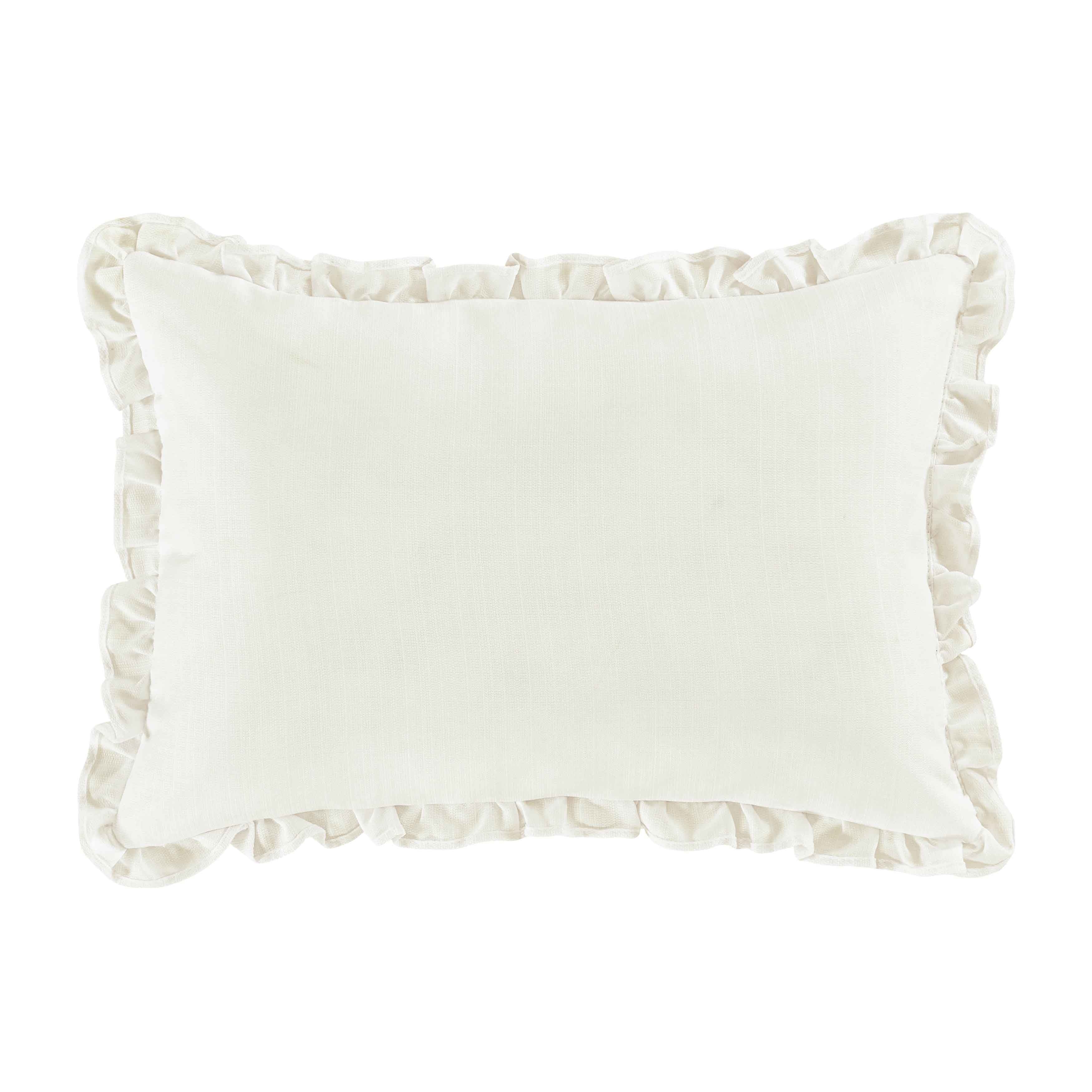 Estelle Coral Boudoir Decorative Throw Pillow 19" x 13" Throw Pillows By J. Queen New York