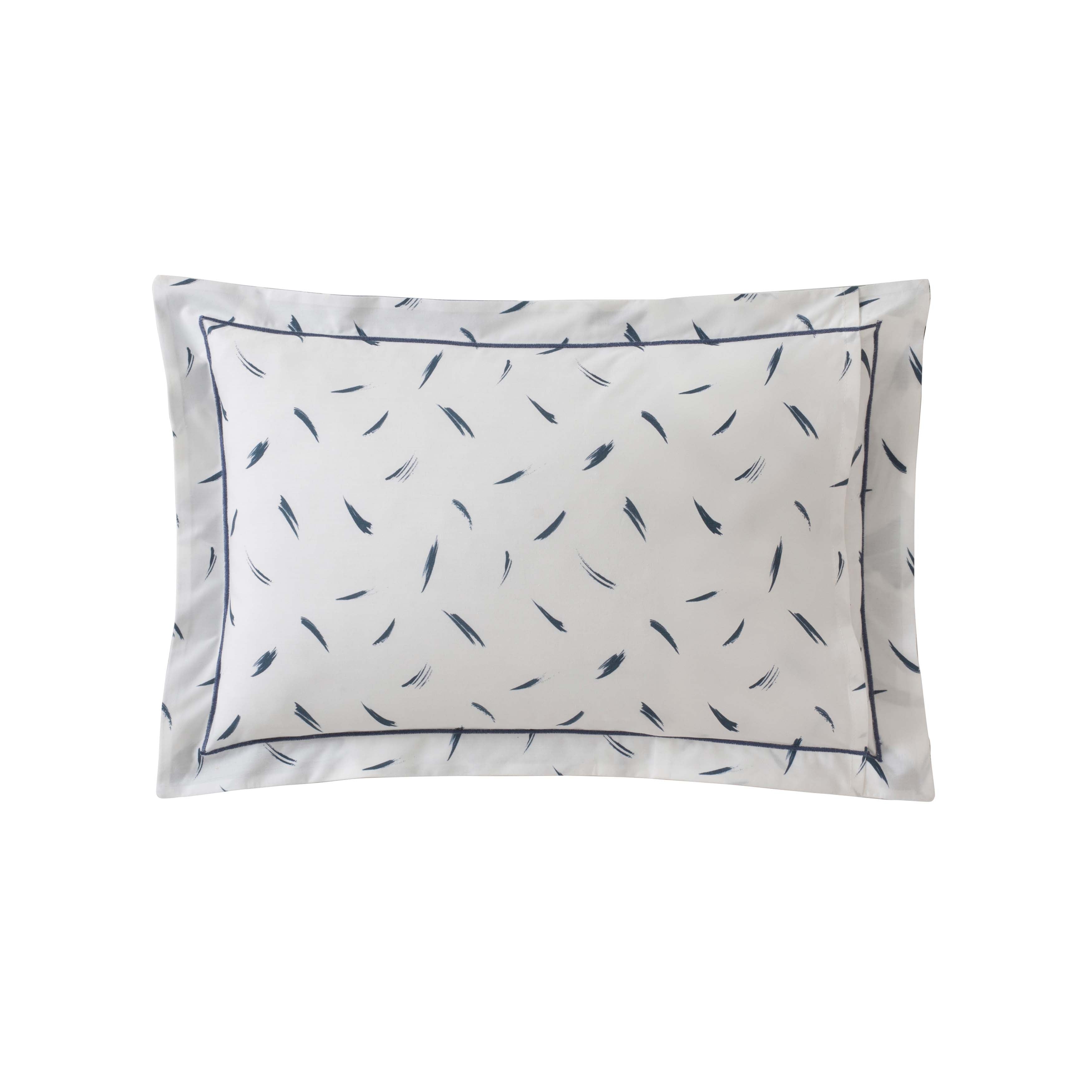 Face a Face Bleu Boudoir Sham Sham By Anne de Solène