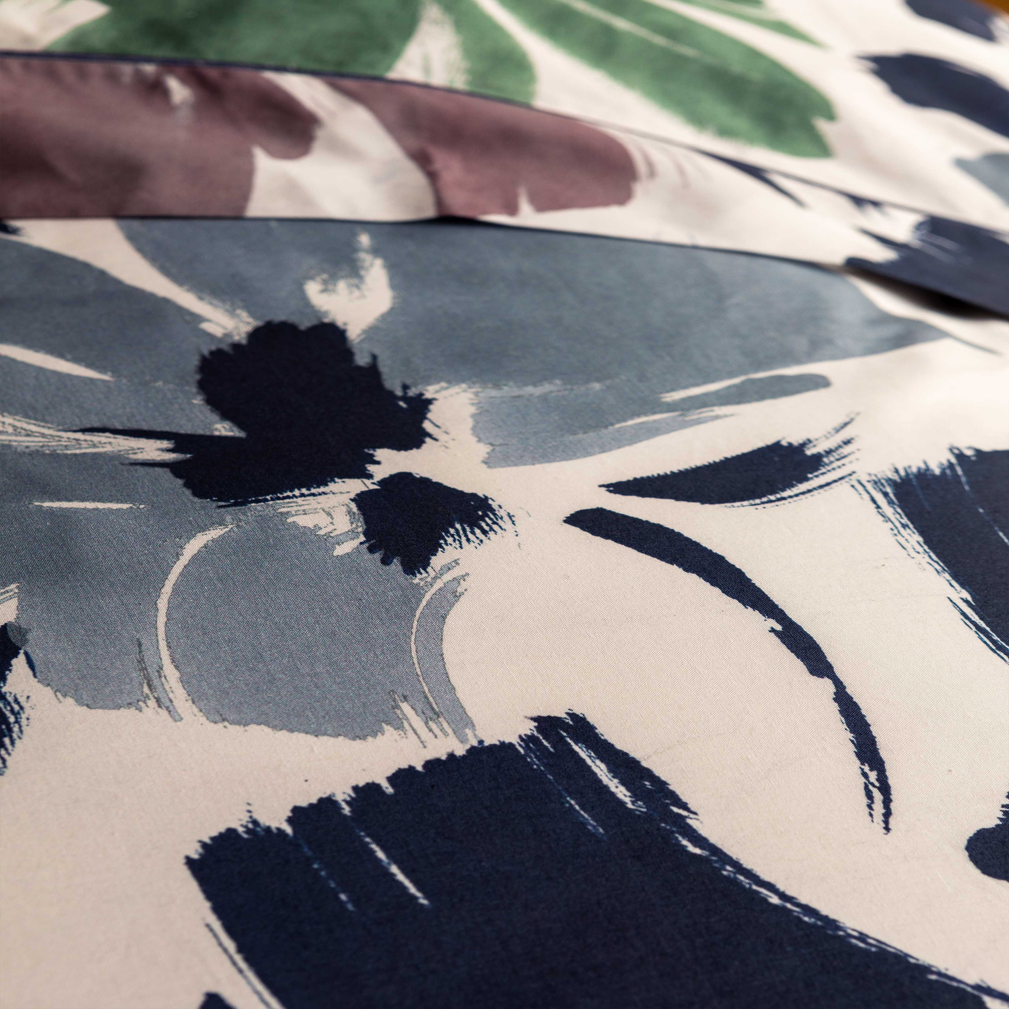 Face a Face Bleu Duvet Cover Duvet Covers By Anne de Solène