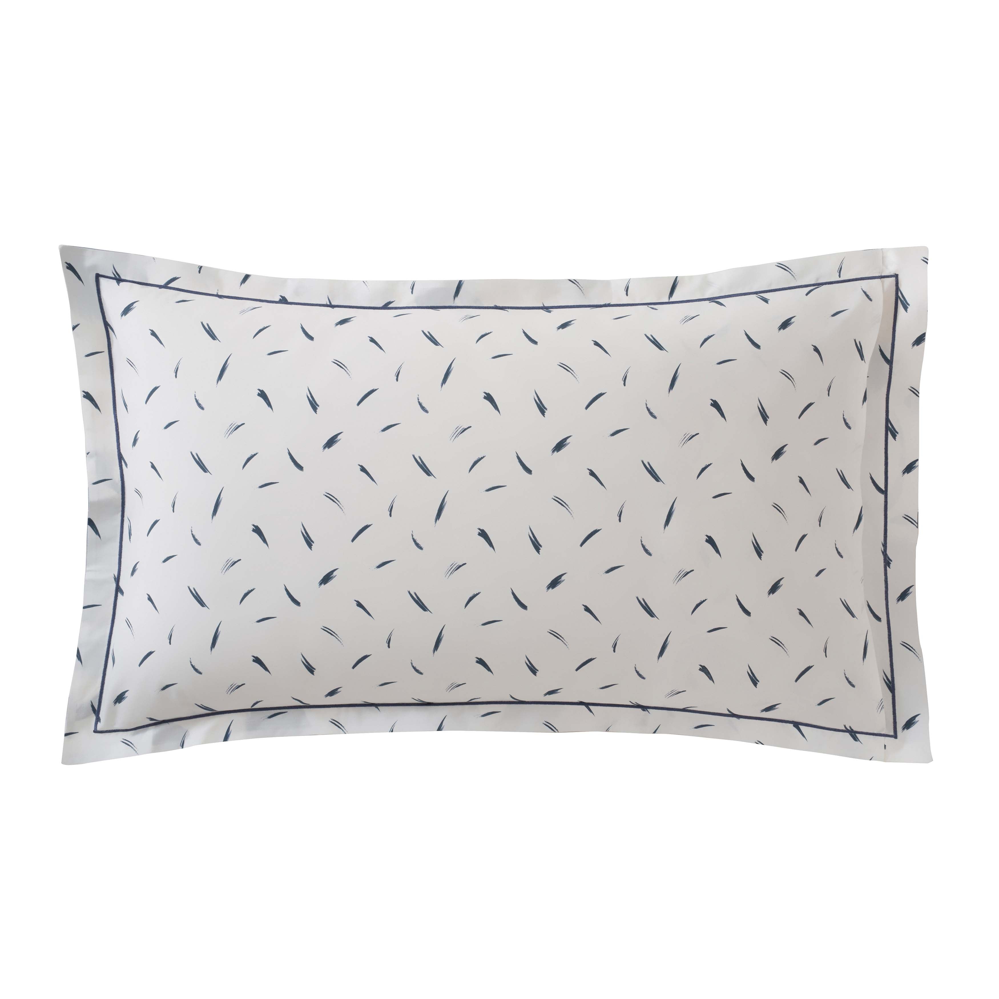Face a Face Bleu Pillow Sham Sham By Anne de Solène