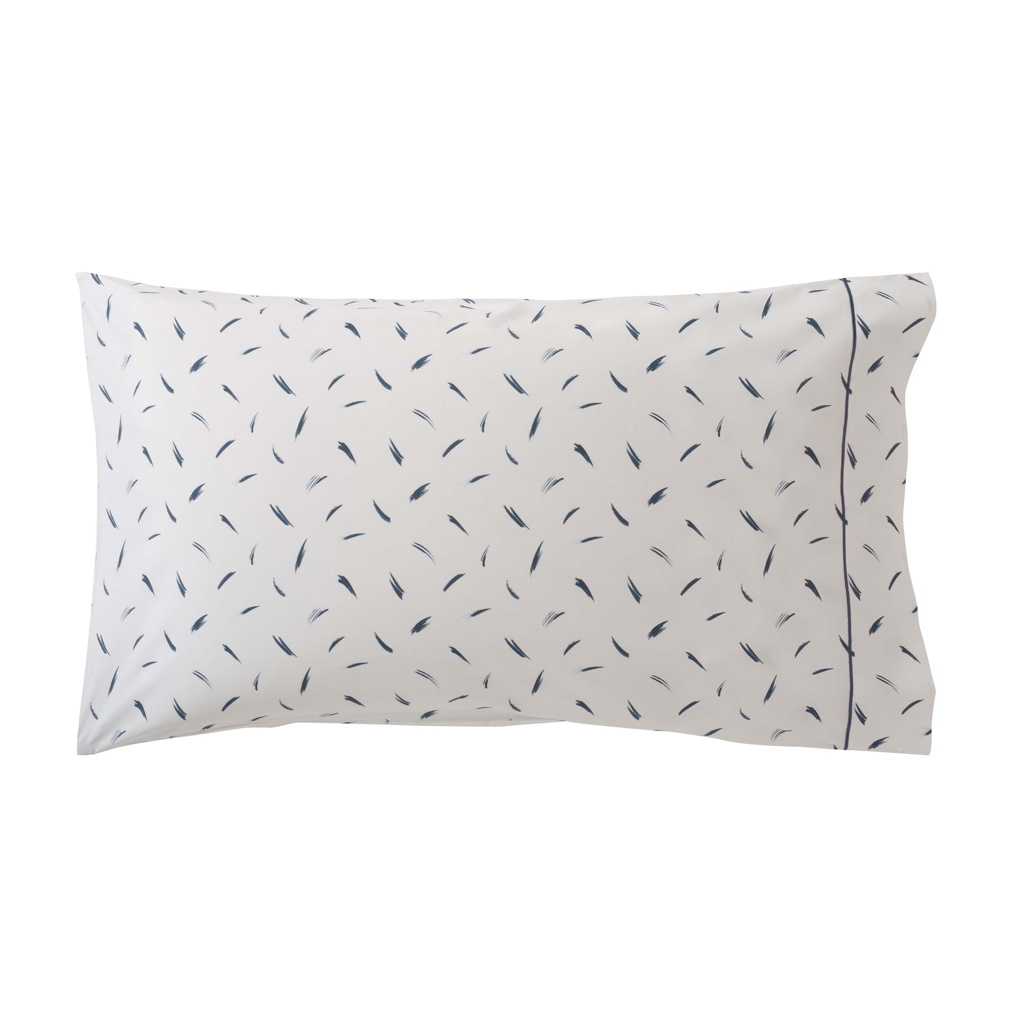 Face a Face Bleu Pillowcase Set Pillowcase By Anne de Solène