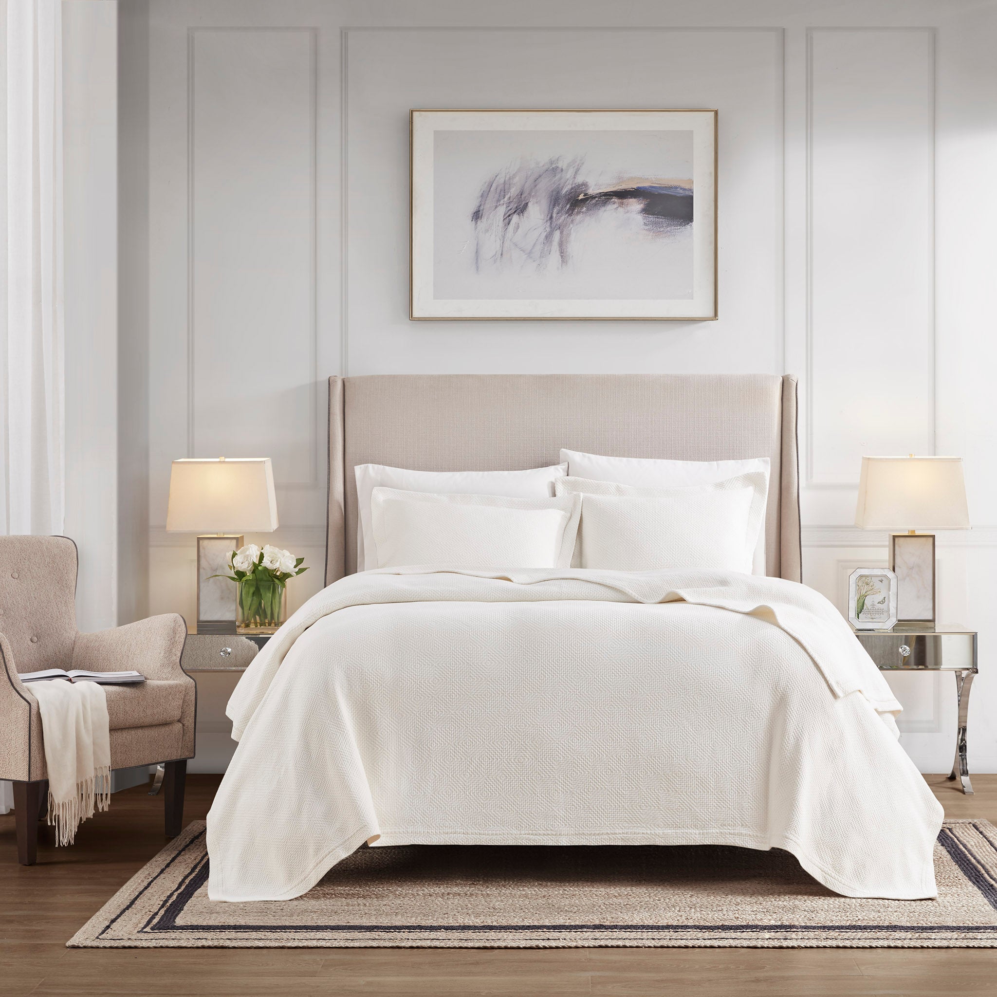 Fiore Marshmallow Coverlet Set Coverlet By Croscill Home LLC