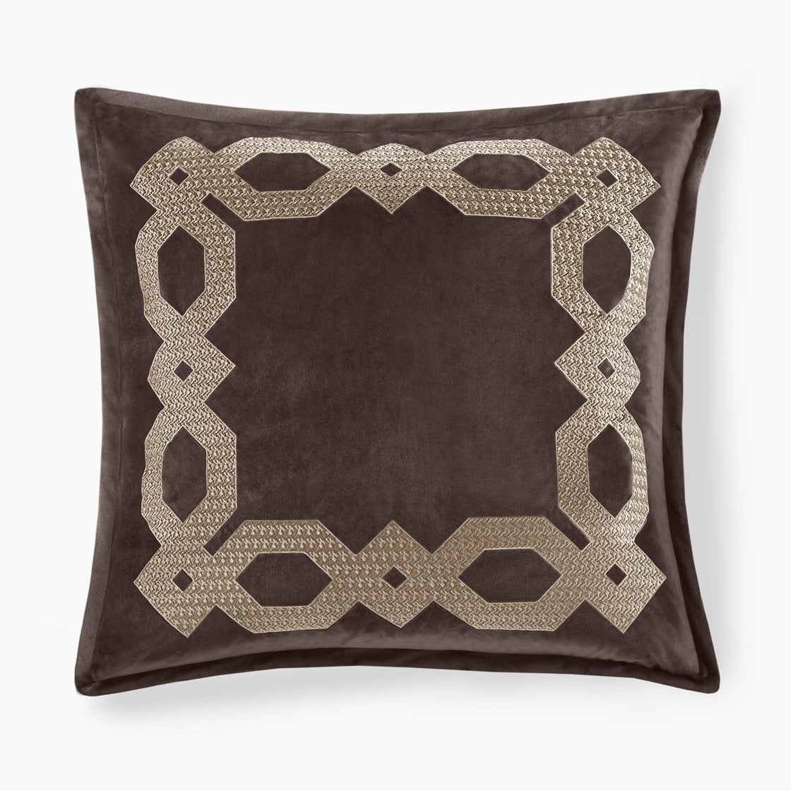 Galleria Brown Euro Sham By Croscill Euro Sham By Croscill Home LLC