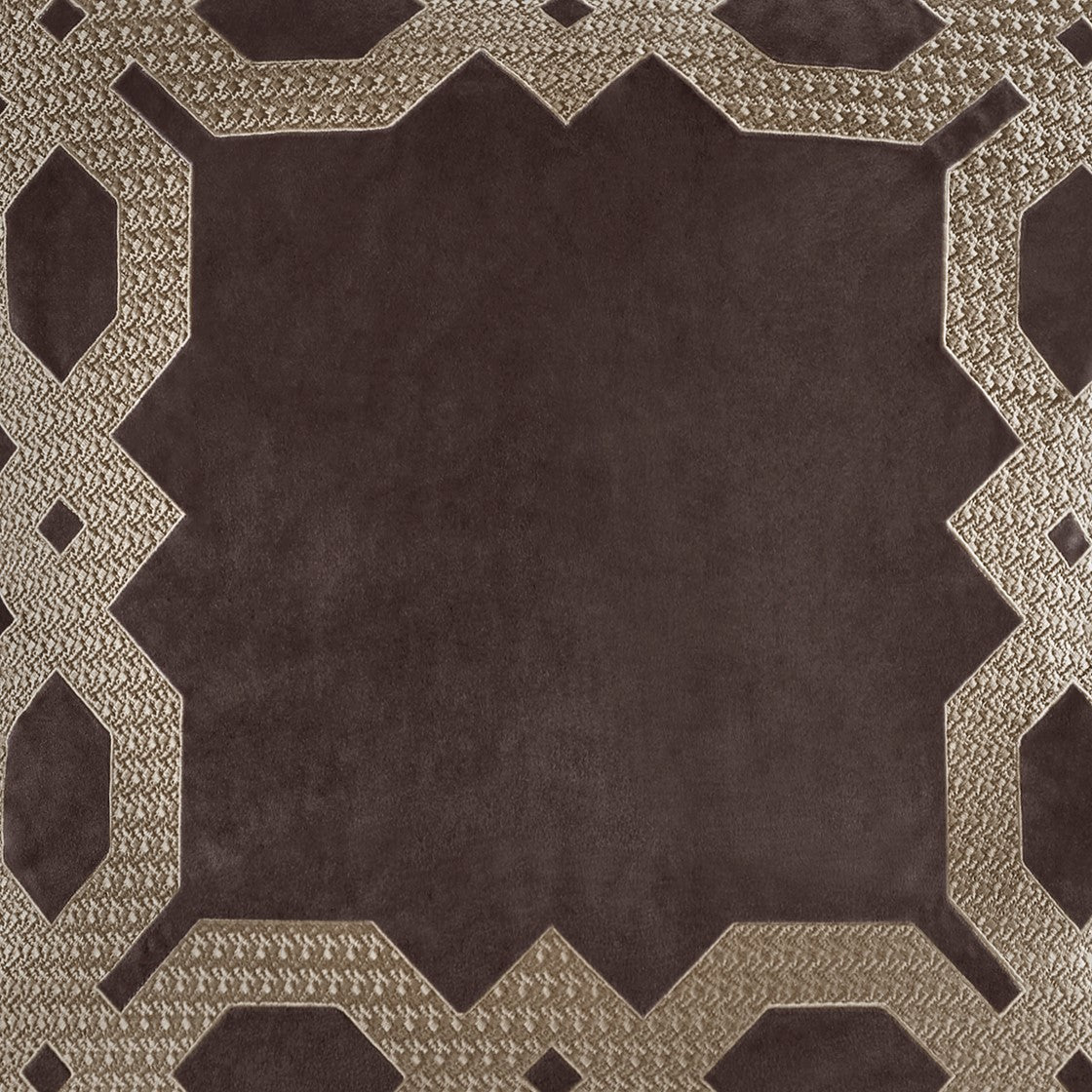 Galleria Brown Euro Sham By Croscill Euro Sham By Croscill Home LLC