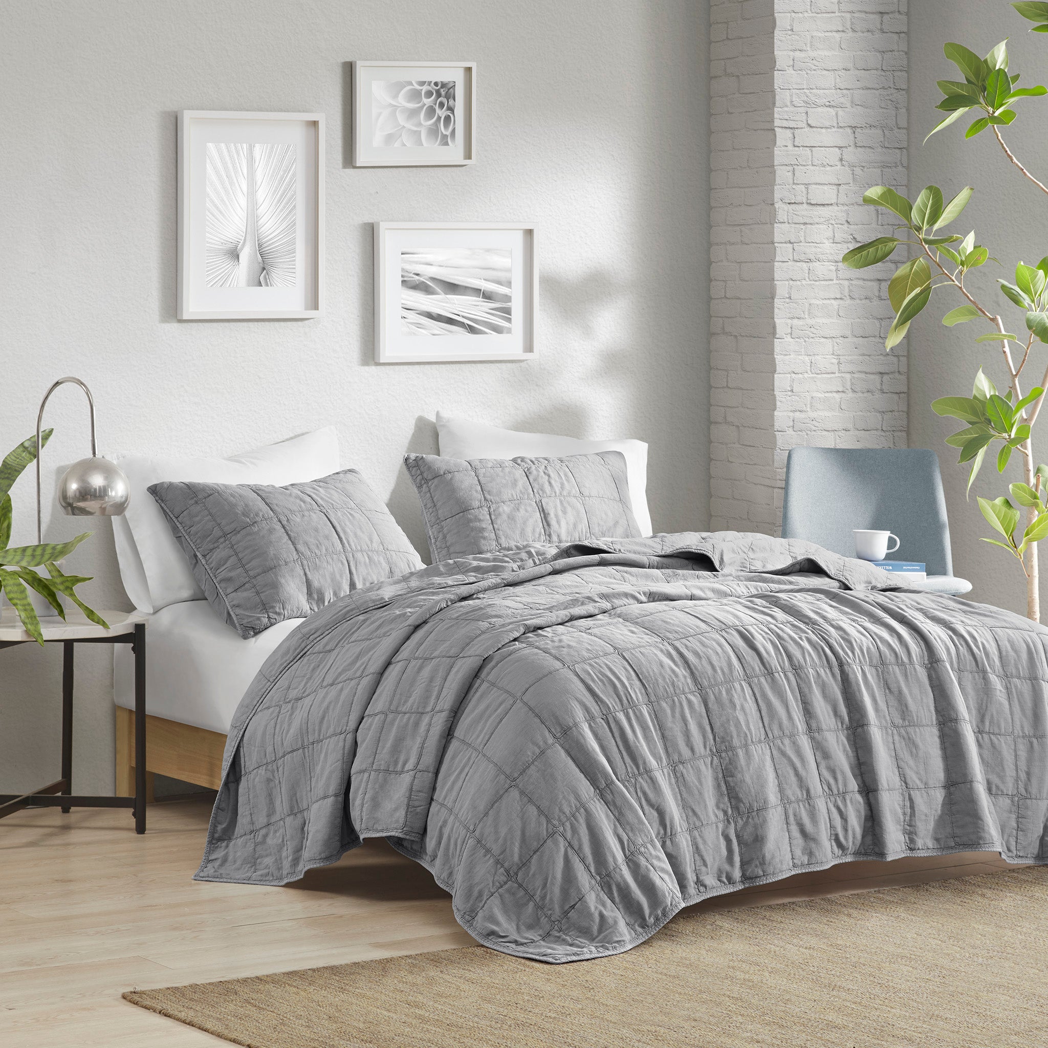 Gema Gray Coverlet Set Coverlet By Croscill Home LLC