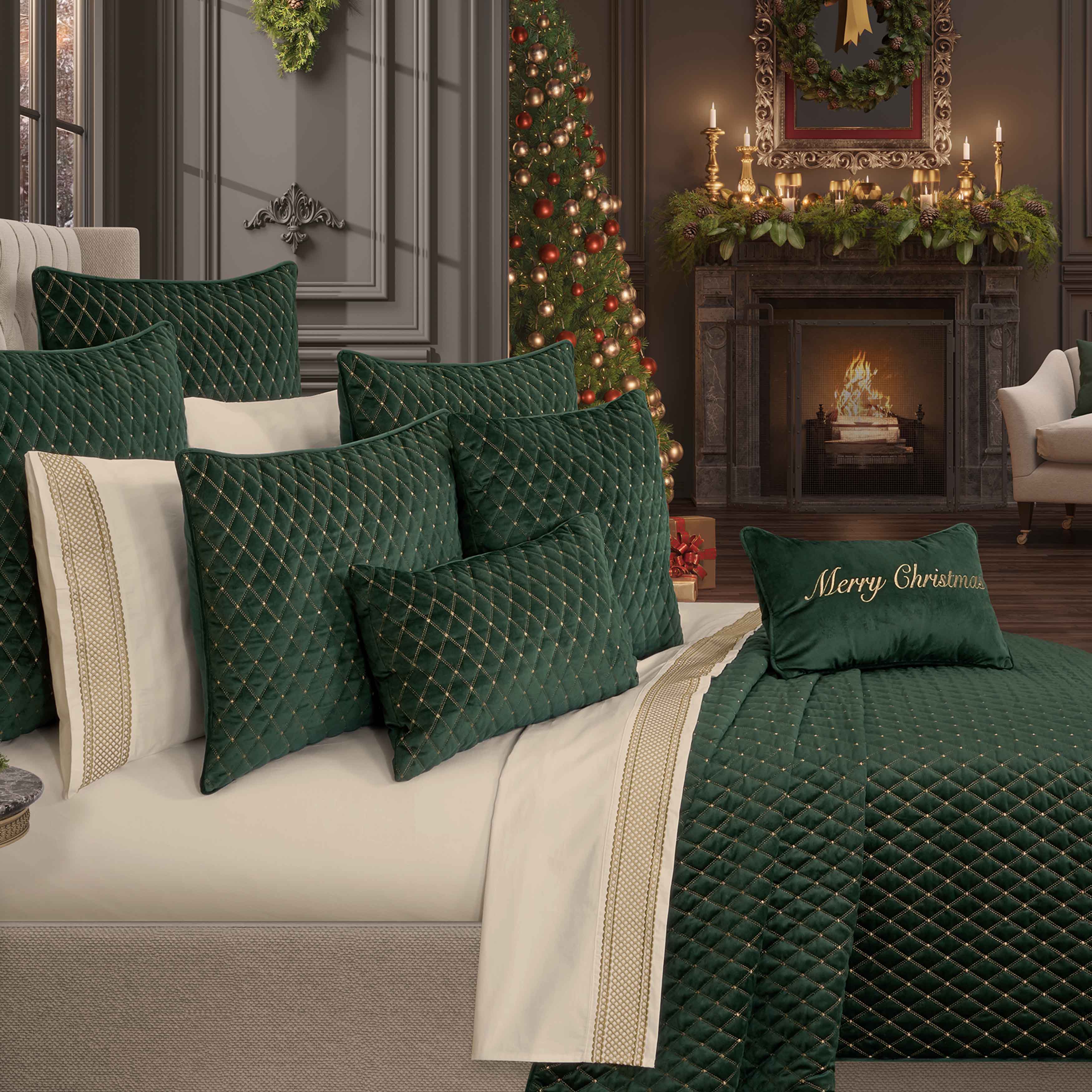 Grandeur Evergreen 3-Piece Quilt Set Quilt Sets By J. Queen New York