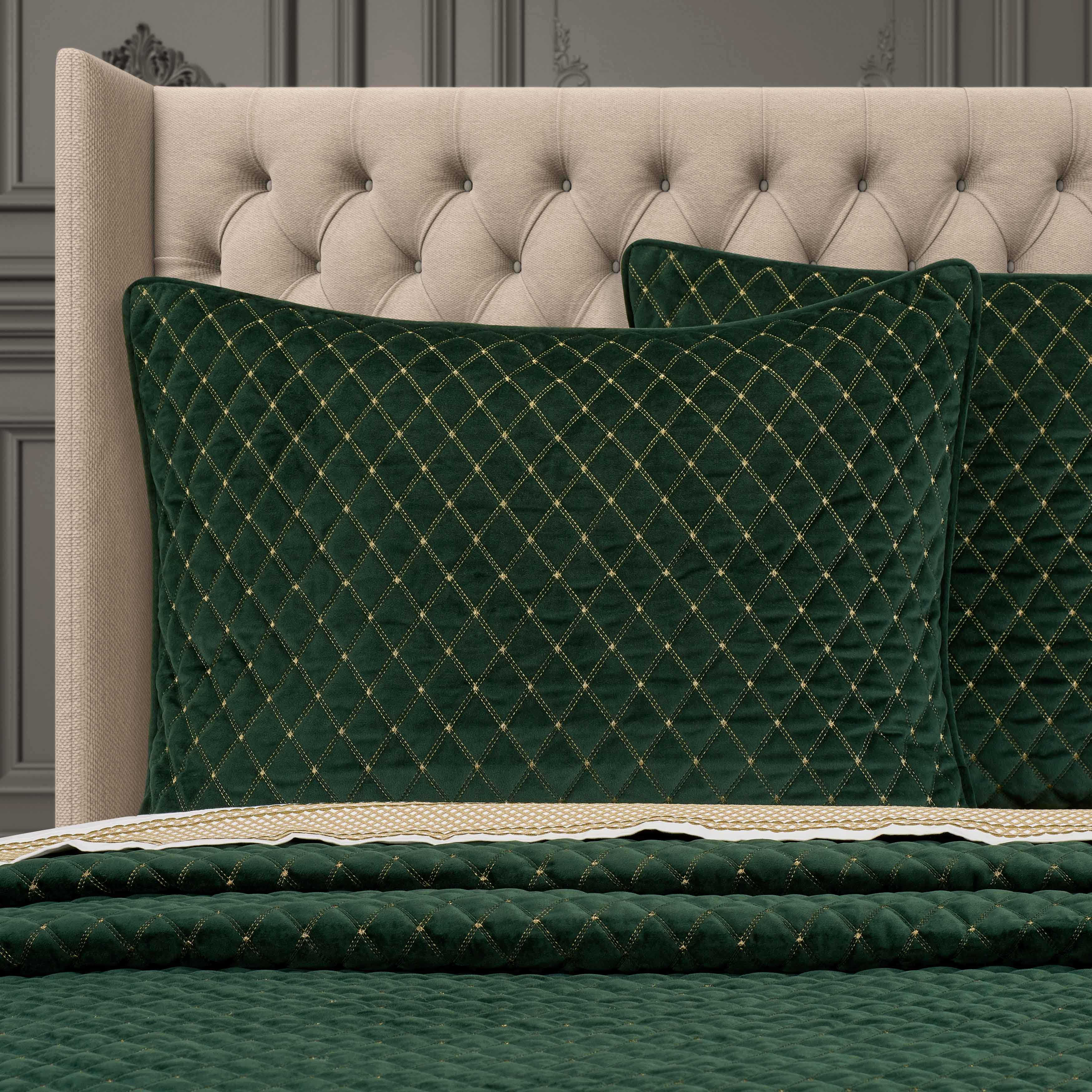 Grandeur Evergreen 3-Piece Quilt Set Quilt Sets By J. Queen New York