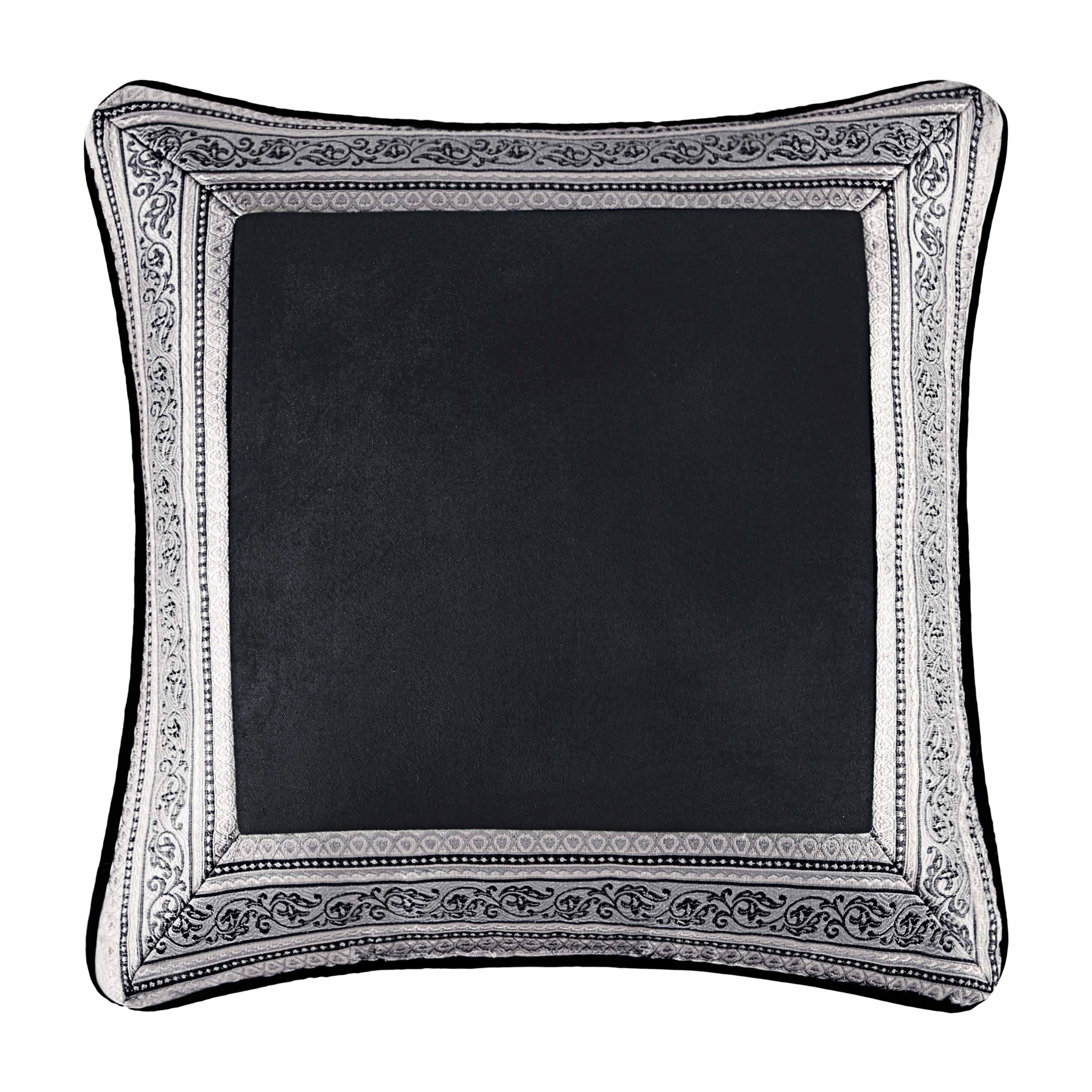 J Queen Guiliana Silver Square Decorative Throw Pillow 18" x 18" -Final Sale Throw Pillows By US Office - Latest-bedding