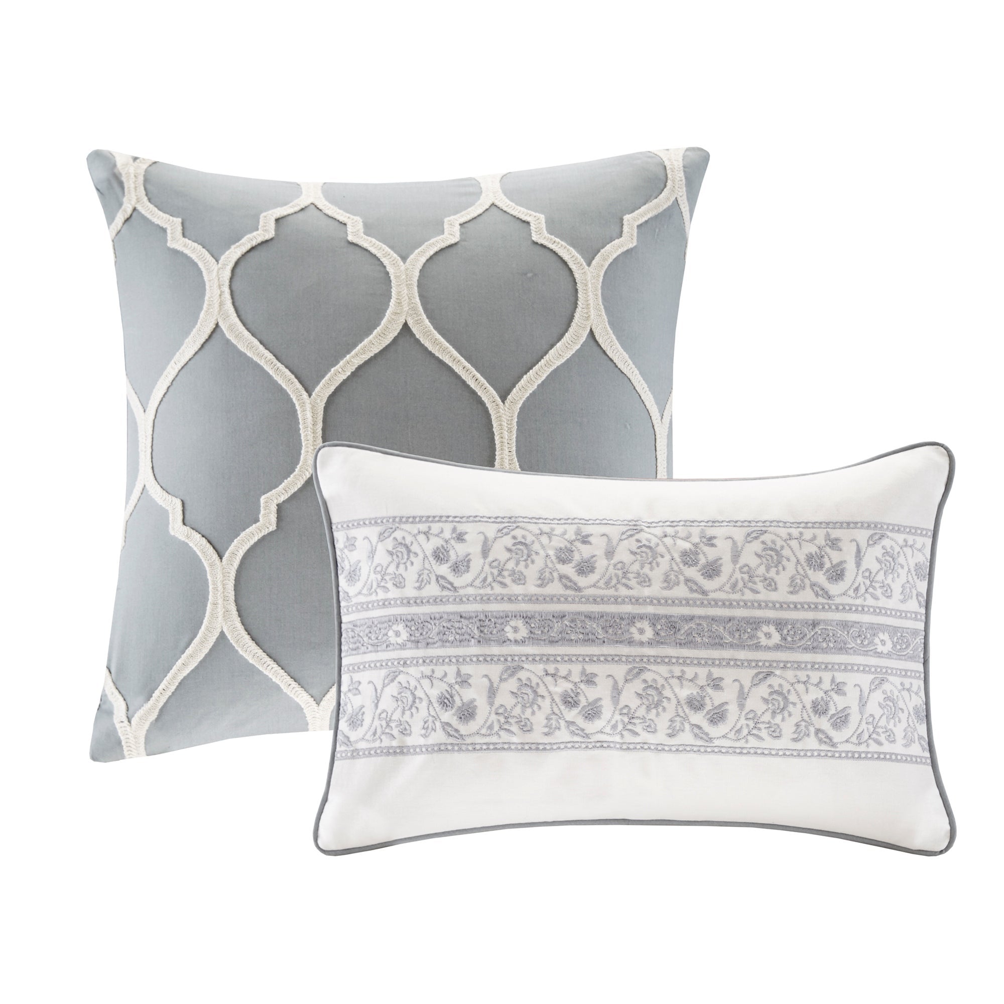 Hallie Grey 6-Piece Comforter Set Comforter Sets By JLA HOME/Olliix (E & E Co., Ltd)