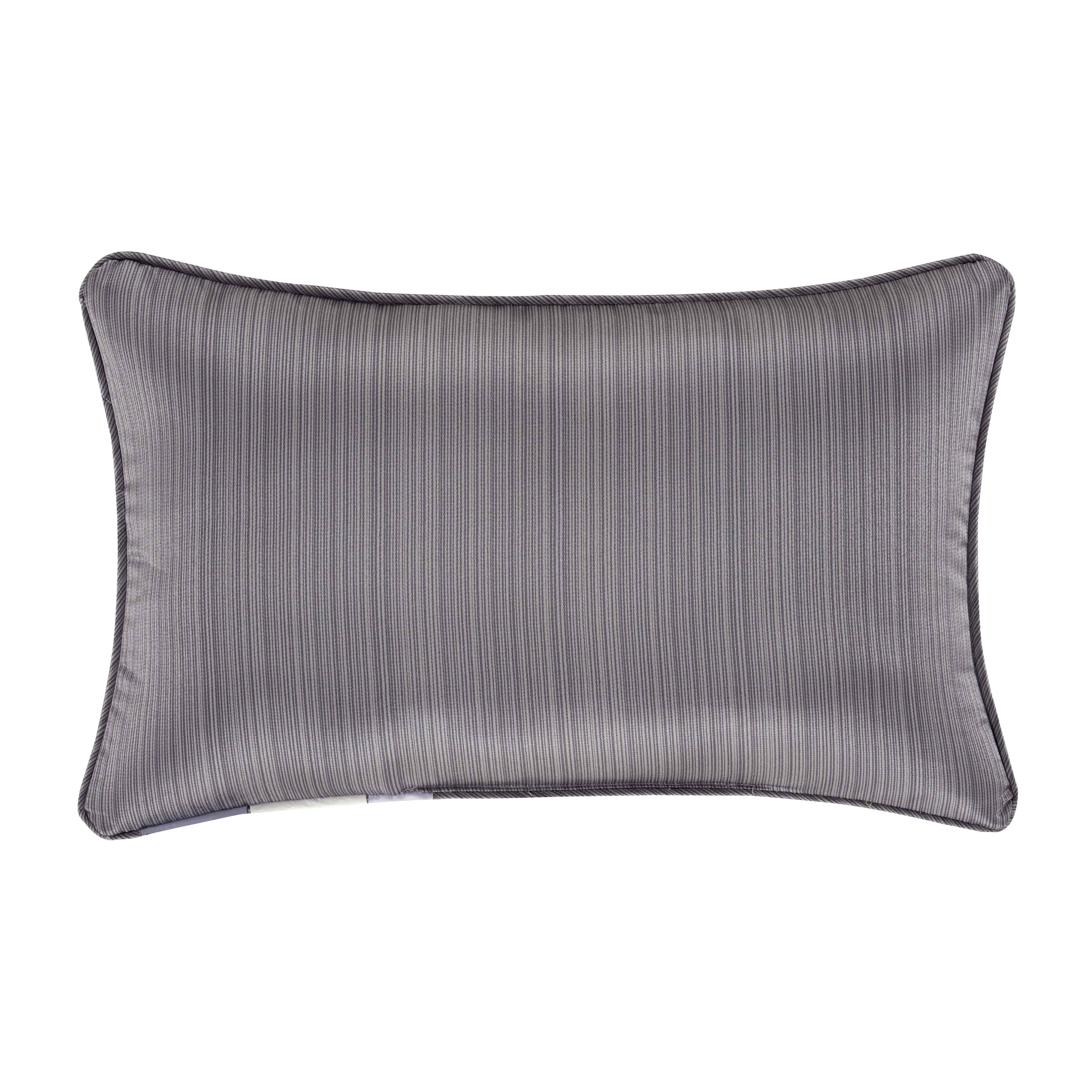 Houston Charcoal Boudoir Decorative Throw Pillow 21" x 13" By J Queen Throw Pillows By J. Queen New York