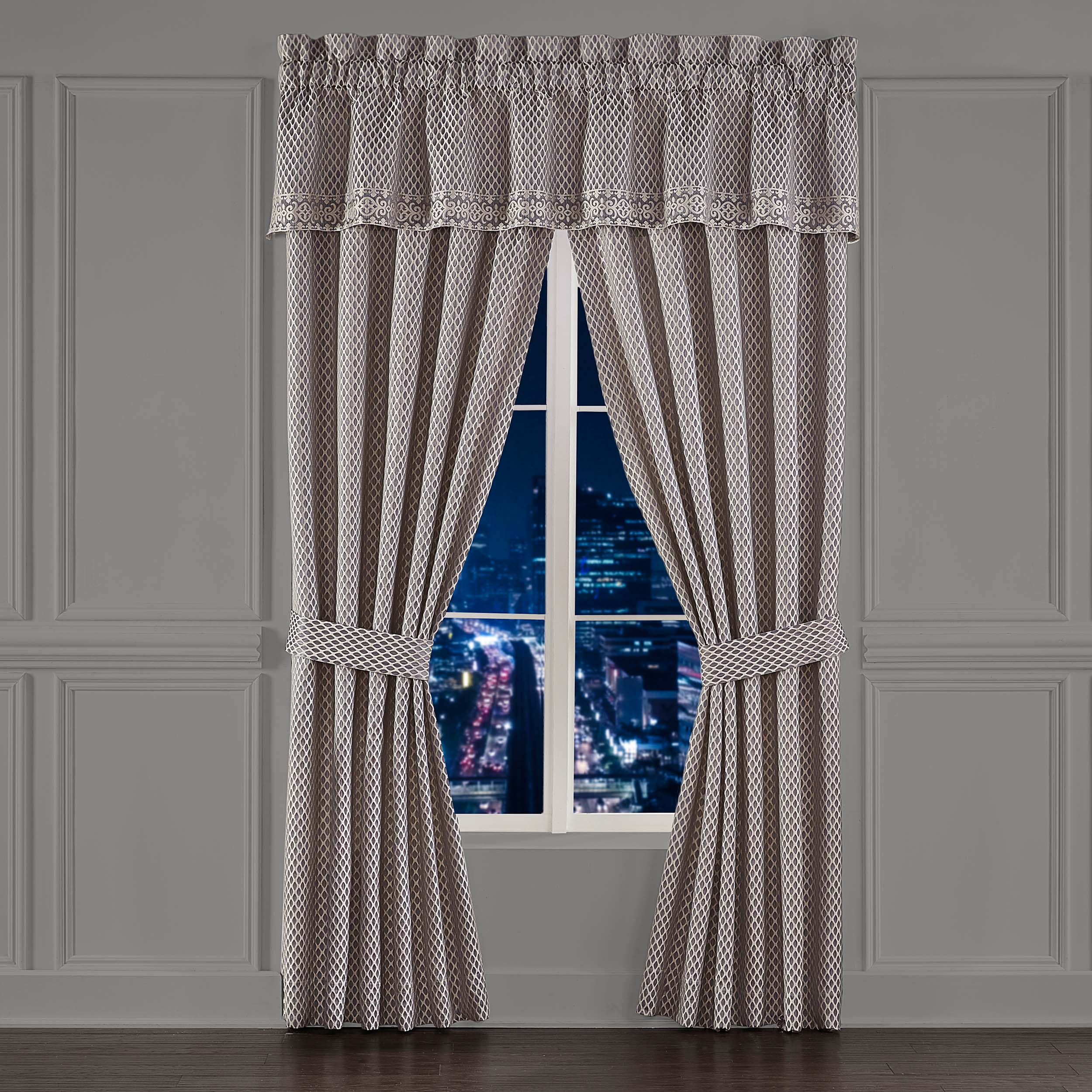Houston Charcoal Window Panel Pair (Set of 2) Window Panels By J. Queen New York