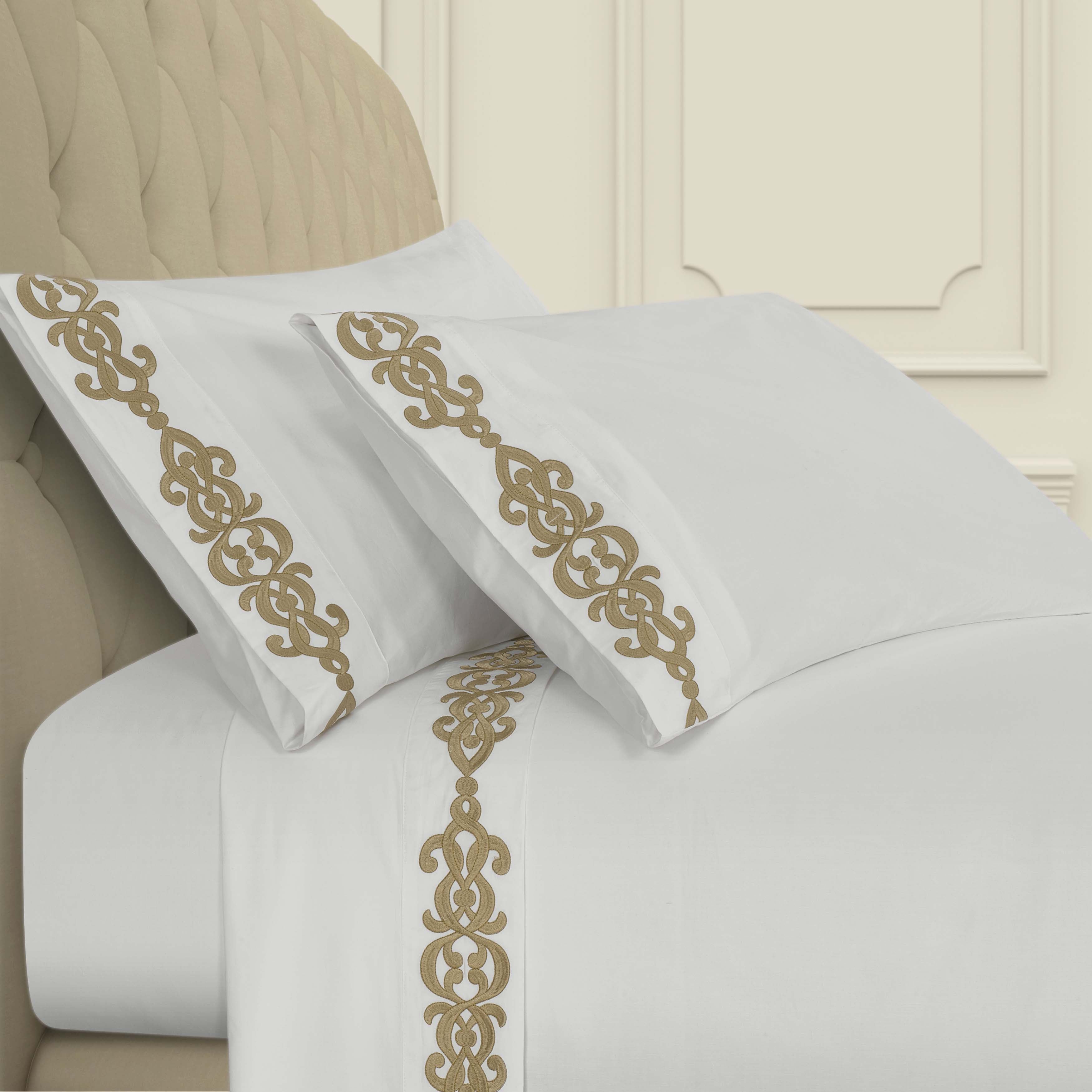 Imperial 100% Cotton 4 Piece Sheet Set Sheet Set By J. Queen New York