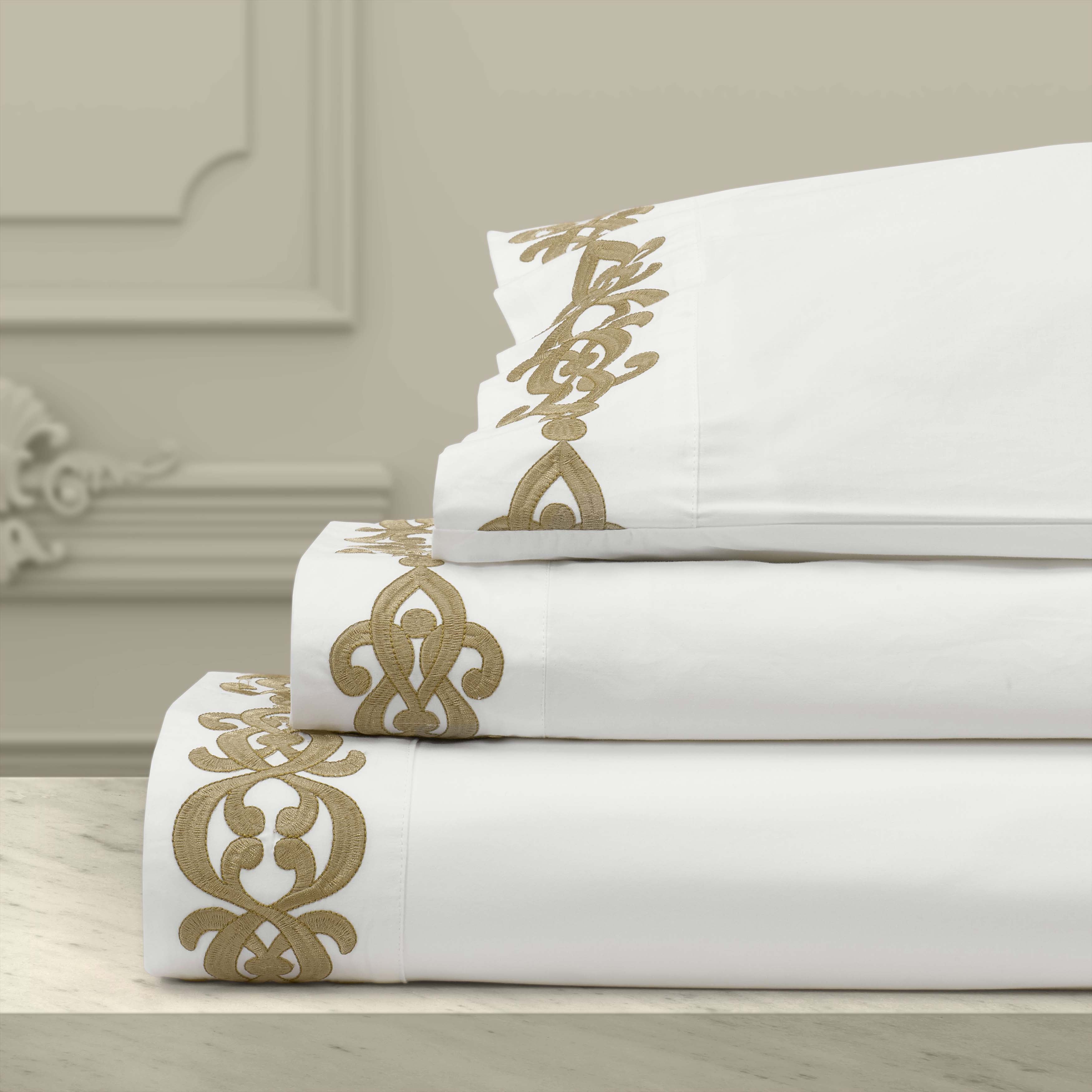 Imperial 100% Cotton 4 Piece Sheet Set Sheet Set By J. Queen New York