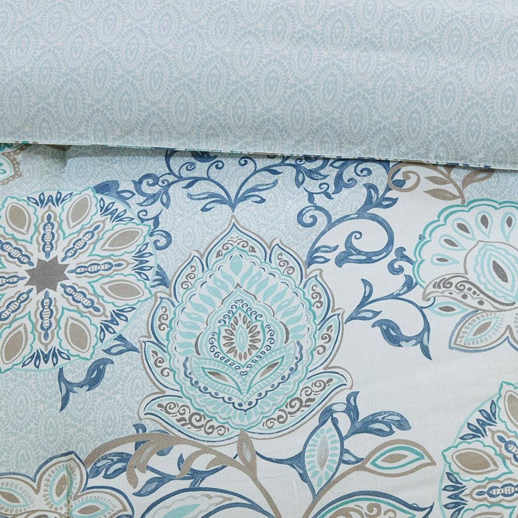 Floral Desing 8-Piece Comforter Set Comforter Sets By JLA HOME/Olliix (E & E Co., Ltd)