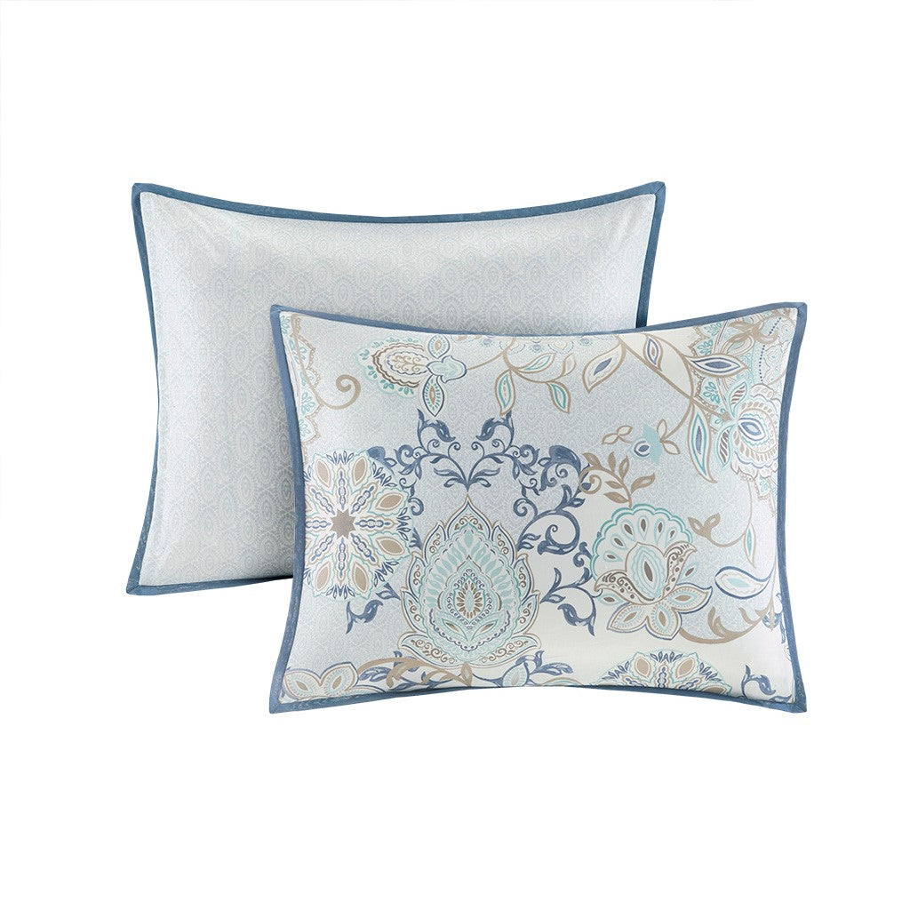 Floral Desing 8-Piece Comforter Set Comforter Sets By JLA HOME/Olliix (E & E Co., Ltd)