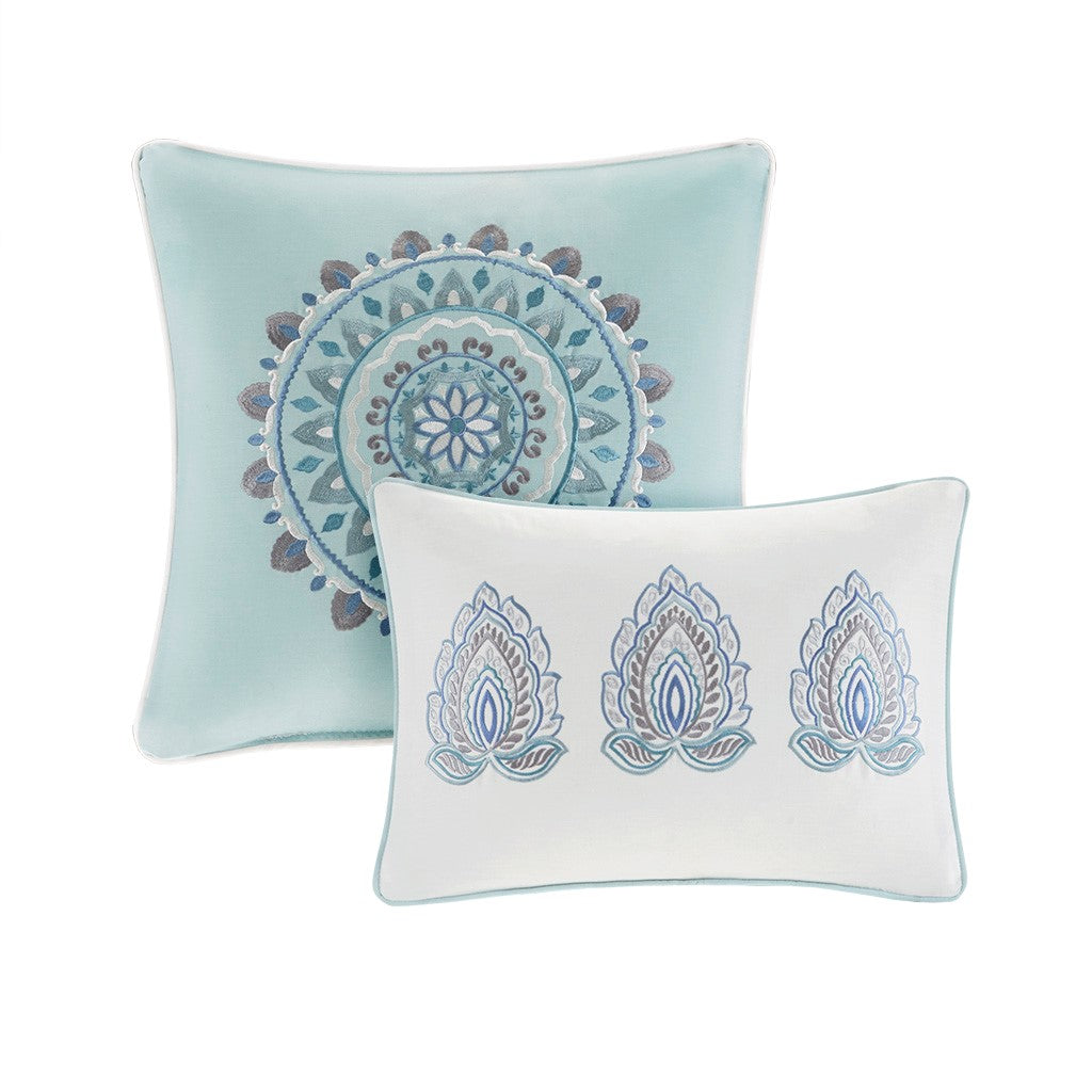 Floral Desing 8-Piece Comforter Set Comforter Sets By JLA HOME/Olliix (E & E Co., Ltd)
