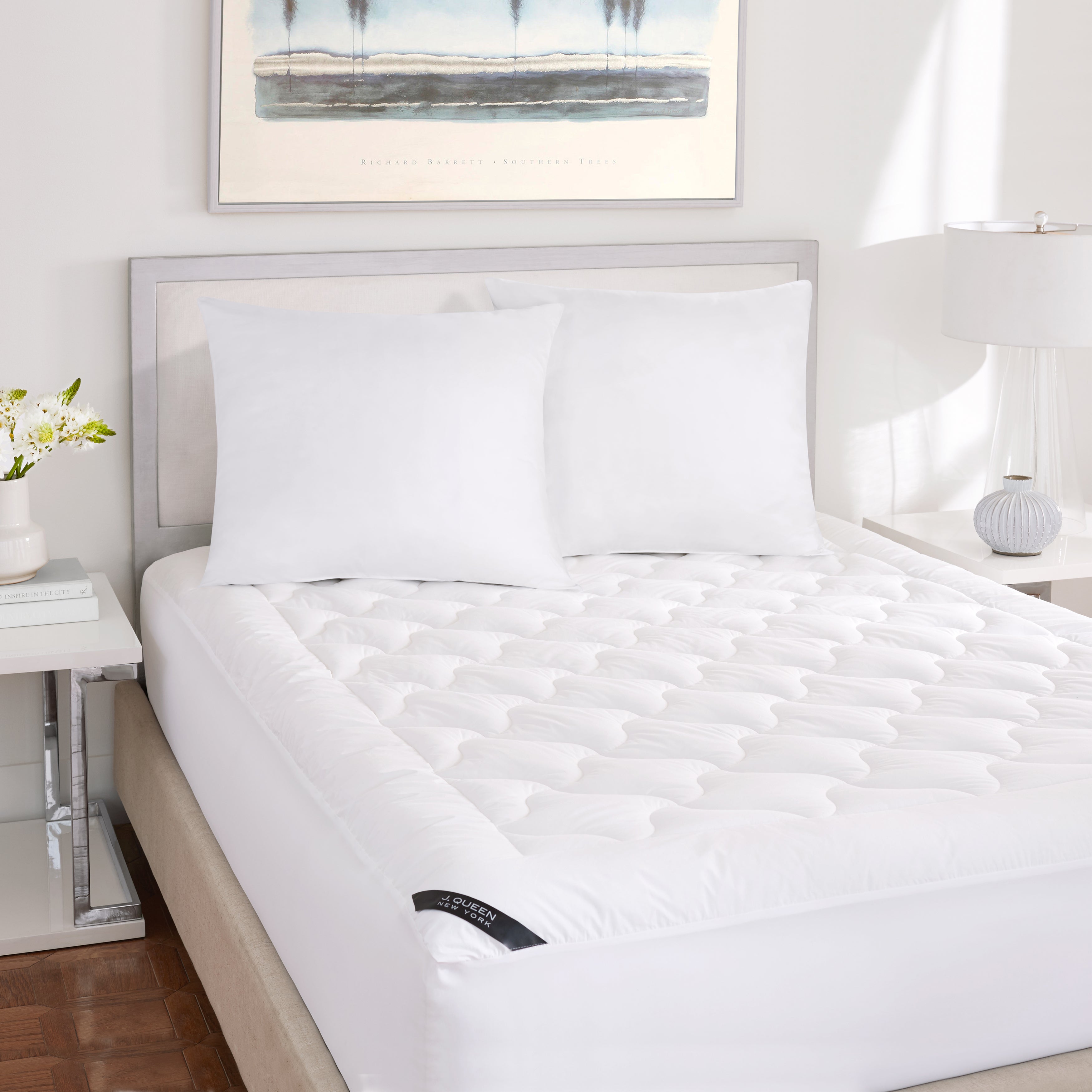 Regal 233 White Euro Pillow Pair By J Queen Euro Sham By J. Queen New York
