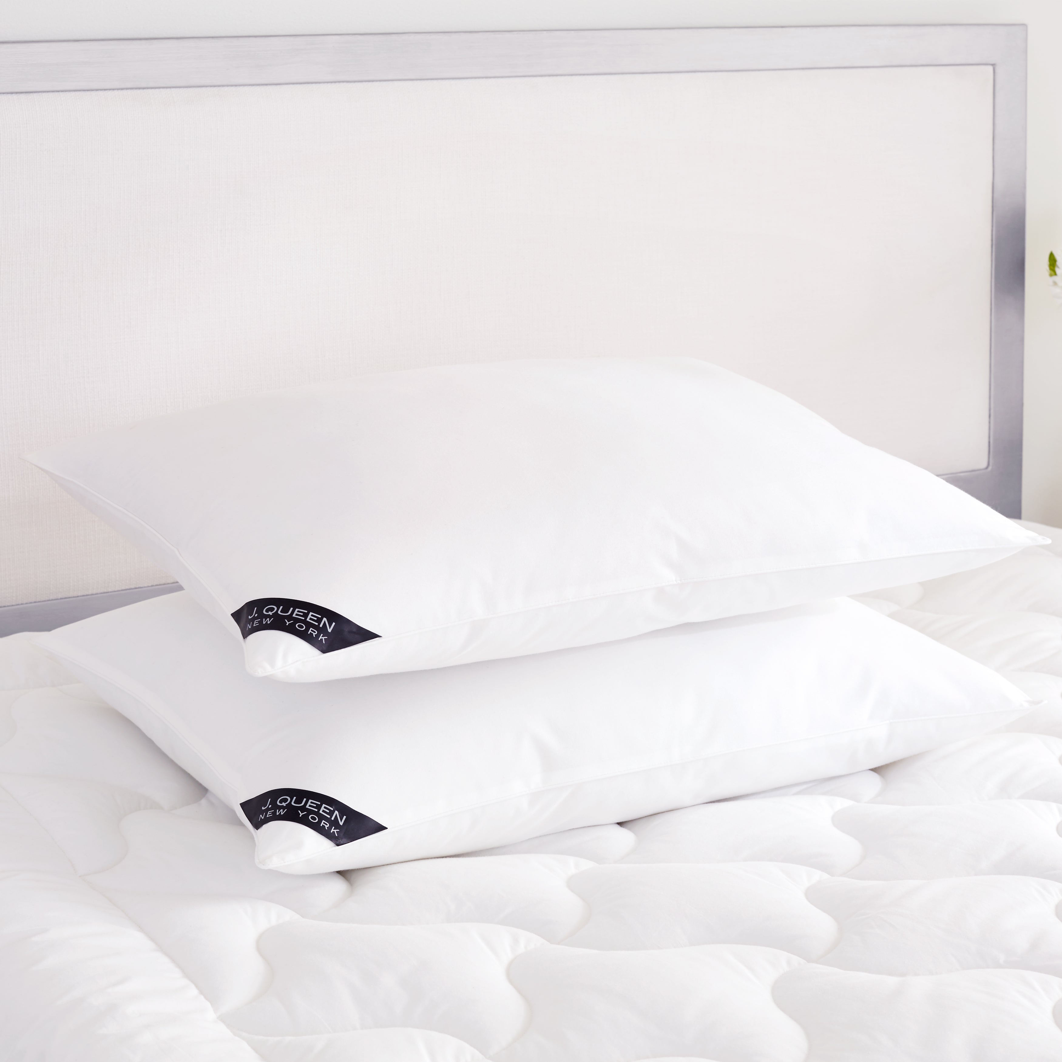 Royalty 233 White Soft Pillow Pair By J Queen Pillow By J. Queen New York