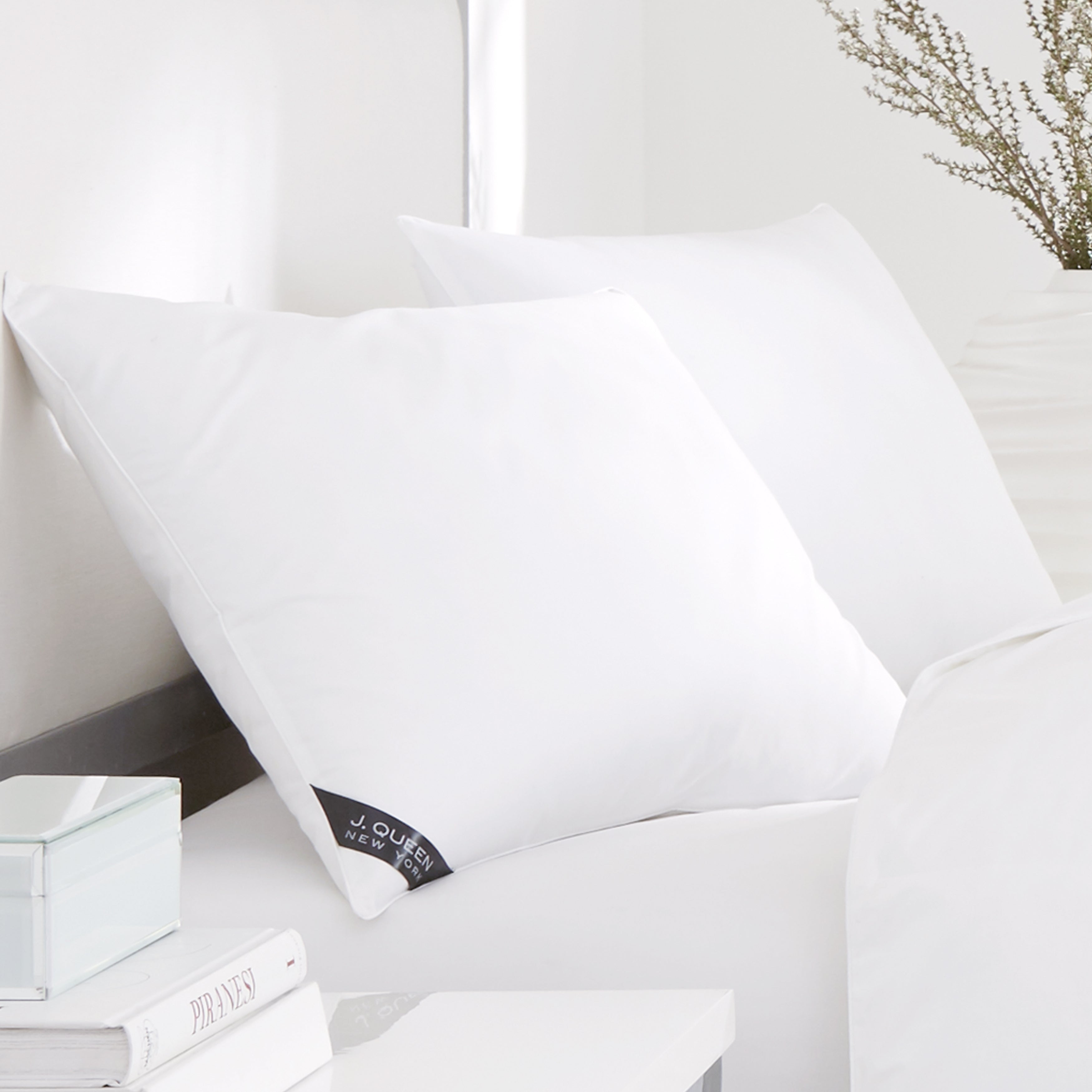 Royalty 233 White Soft Pillow Pair By J Queen Pillow By J. Queen New York