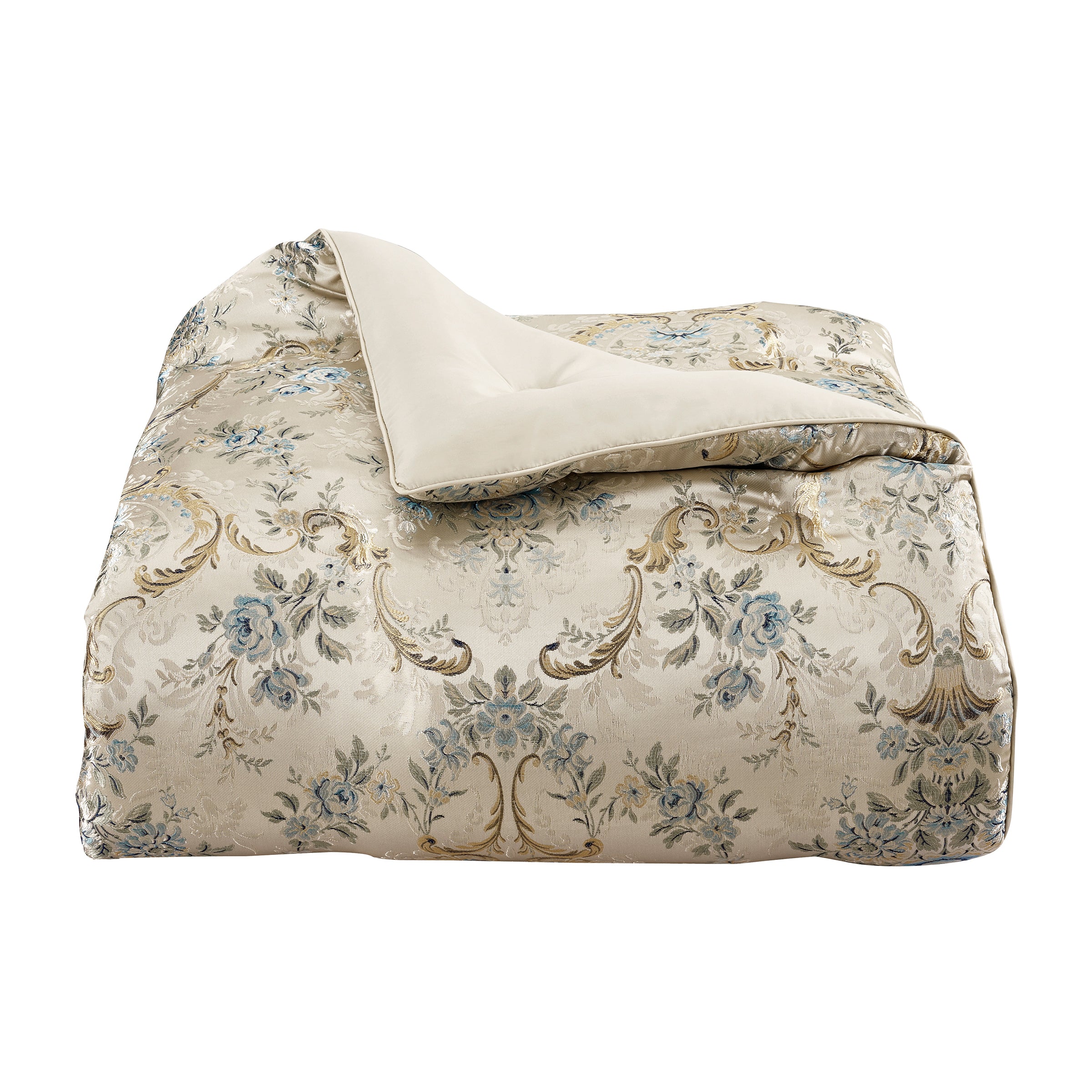 Jacqueline Teal 4-Piece Comforter Set By J Queen Comforter Sets By J. Queen New York