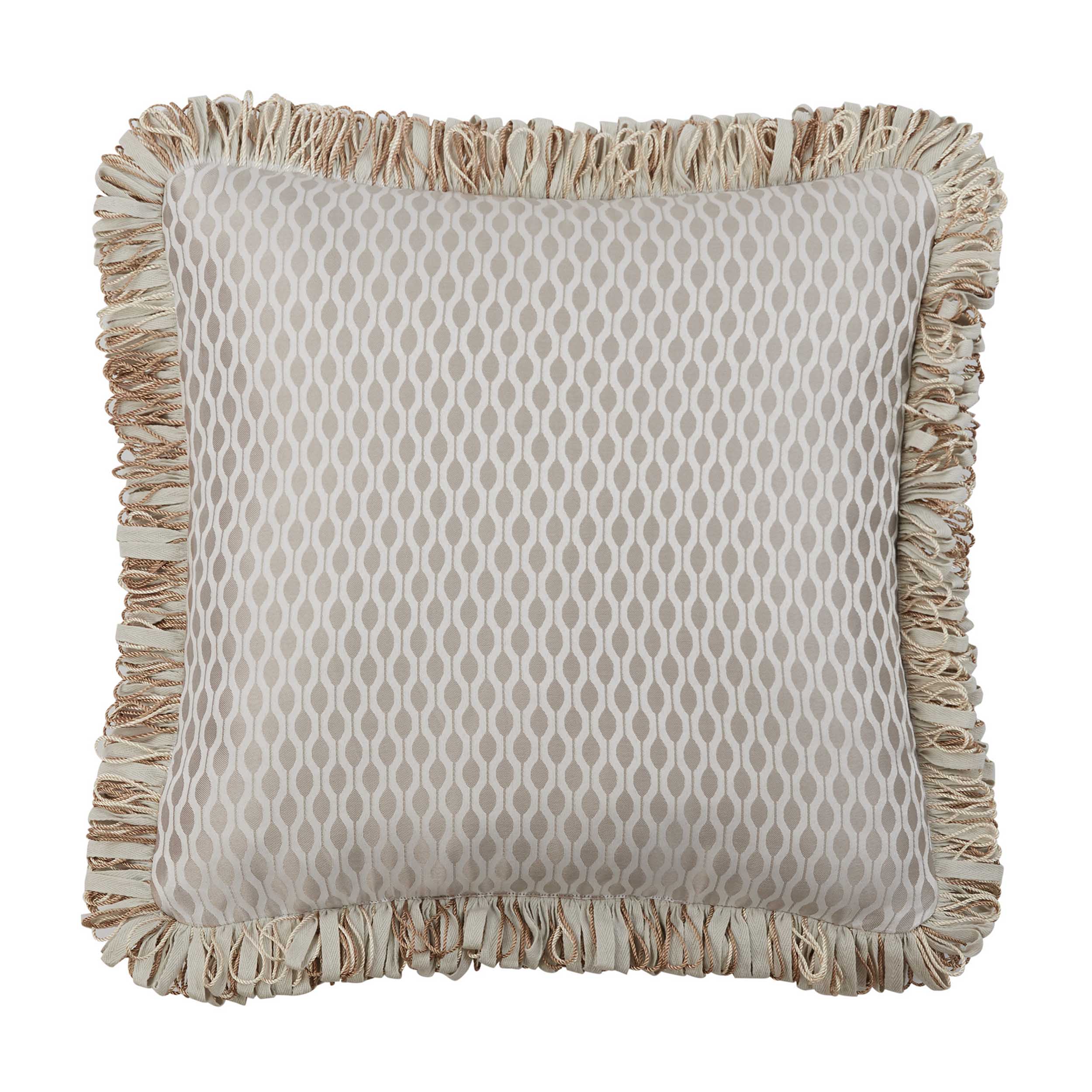 Jonet Cream/Aqua Decorative Throw Pillow Set of 3 Throw Pillows By Waterford