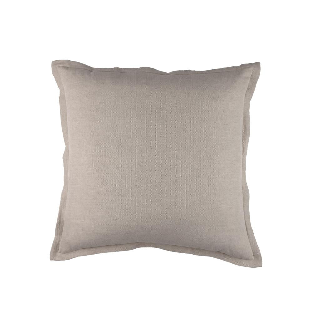 Rain Natural Euro Decorative Throw Pillow 26" x 26" Throw Pillows By Lili Alessandra