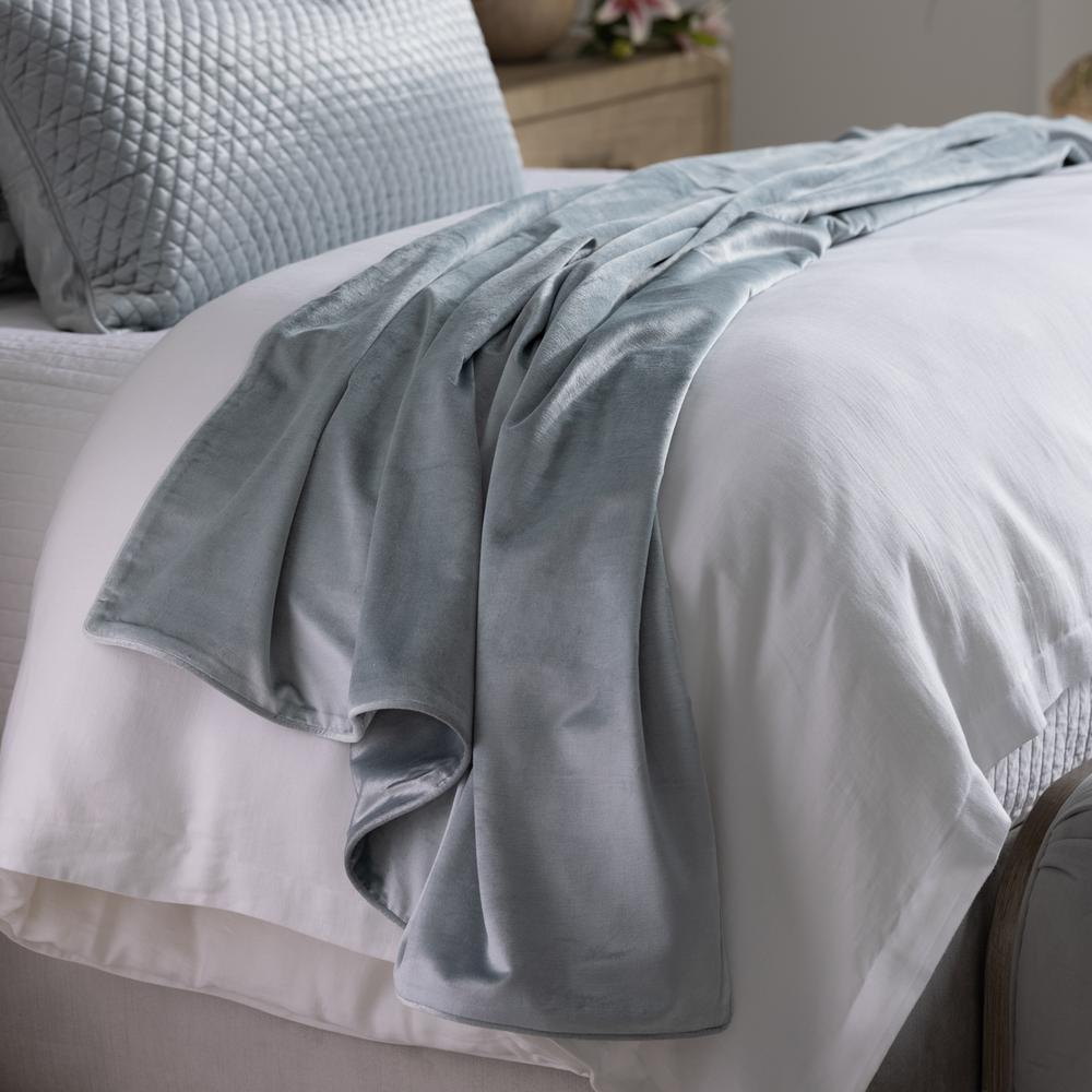 Milo Aquamarine Decorative Throw 50" x 90" Throws By Lili Alessandra