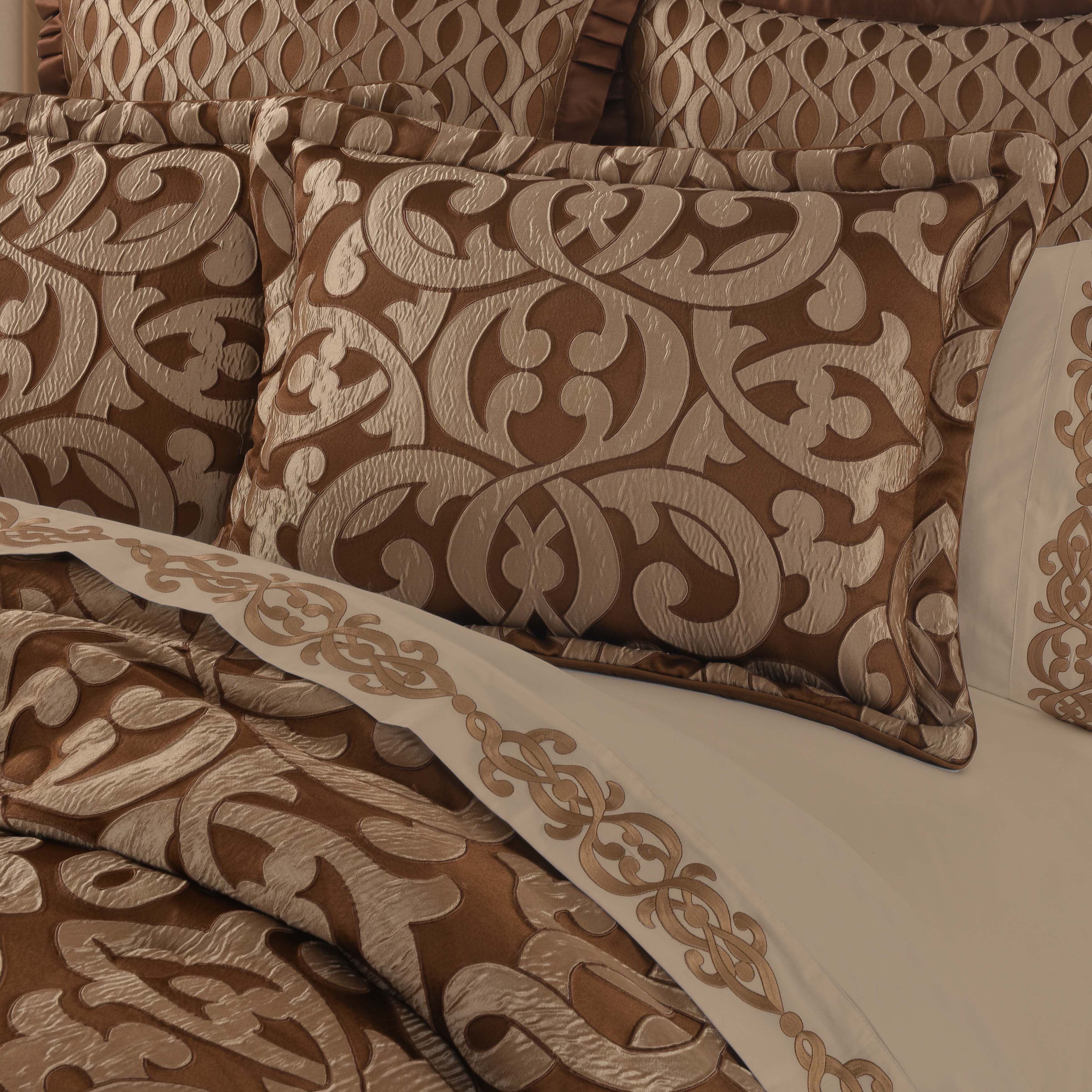 LaBoheme Copper 4-Piece Comforter Set Comforter Sets By J. Queen New York