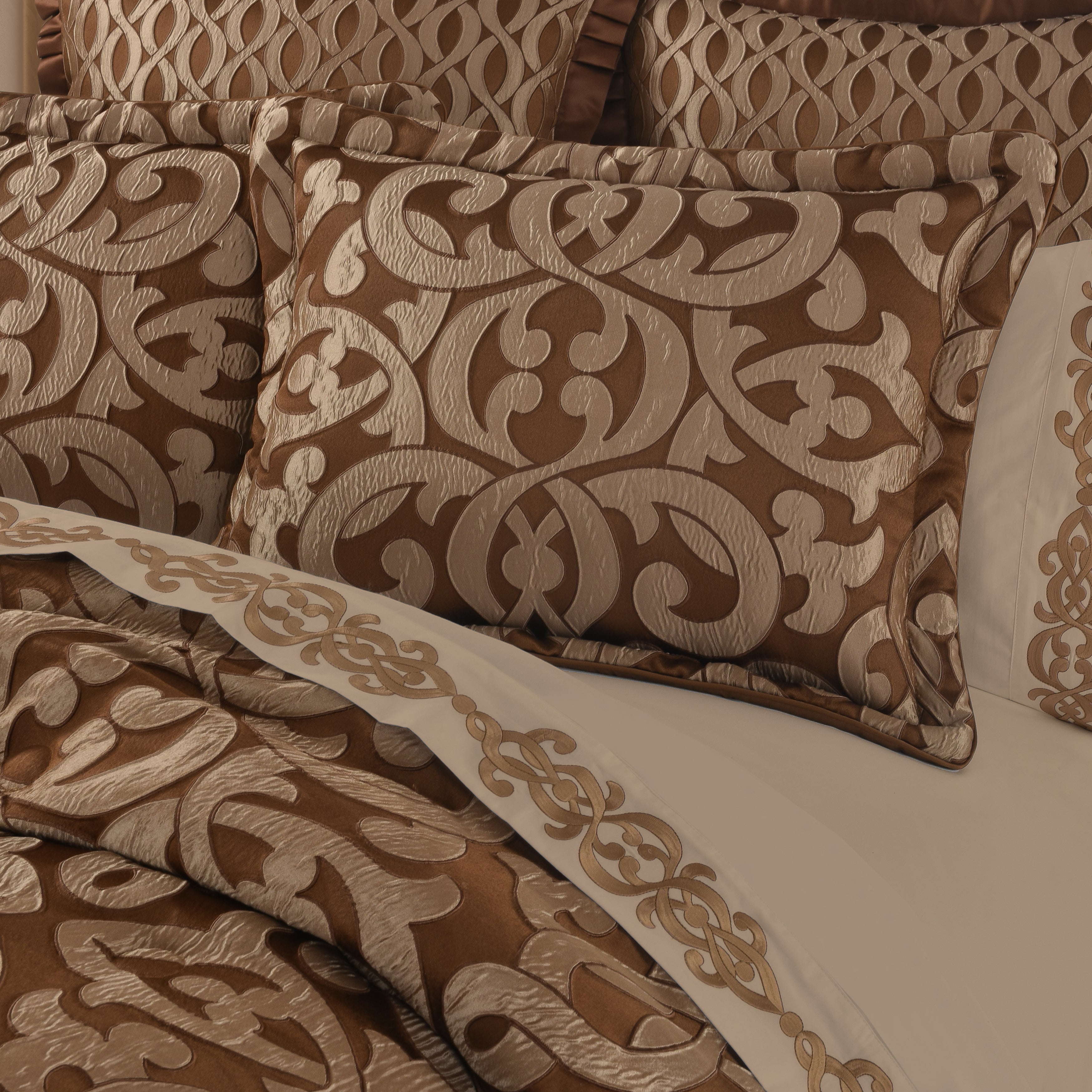 LaBoheme Copper 4-Piece Comforter Set Comforter Sets By J. Queen New York