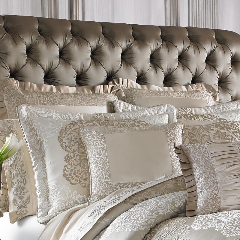 J Queen LaScala Gold 4-Piece Comforter Set in KING- Final Sale Comforter Sets By US Office - Latest-bedding