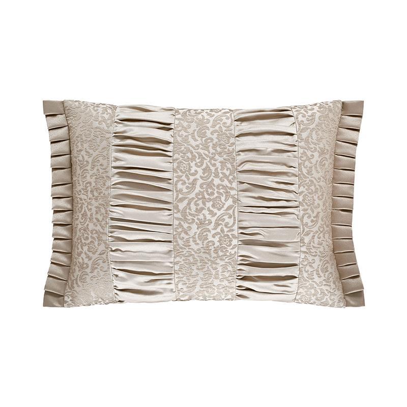 LaScala Gold Boudoir Decorative Throw Pillow 21" x 15" By J Queen Throw Pillows By J. Queen New York
