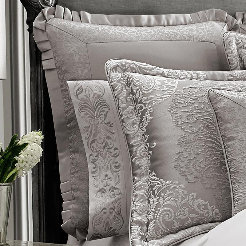 LaScala Silver Euro Sham By J Queen Euro Sham By J. Queen New York