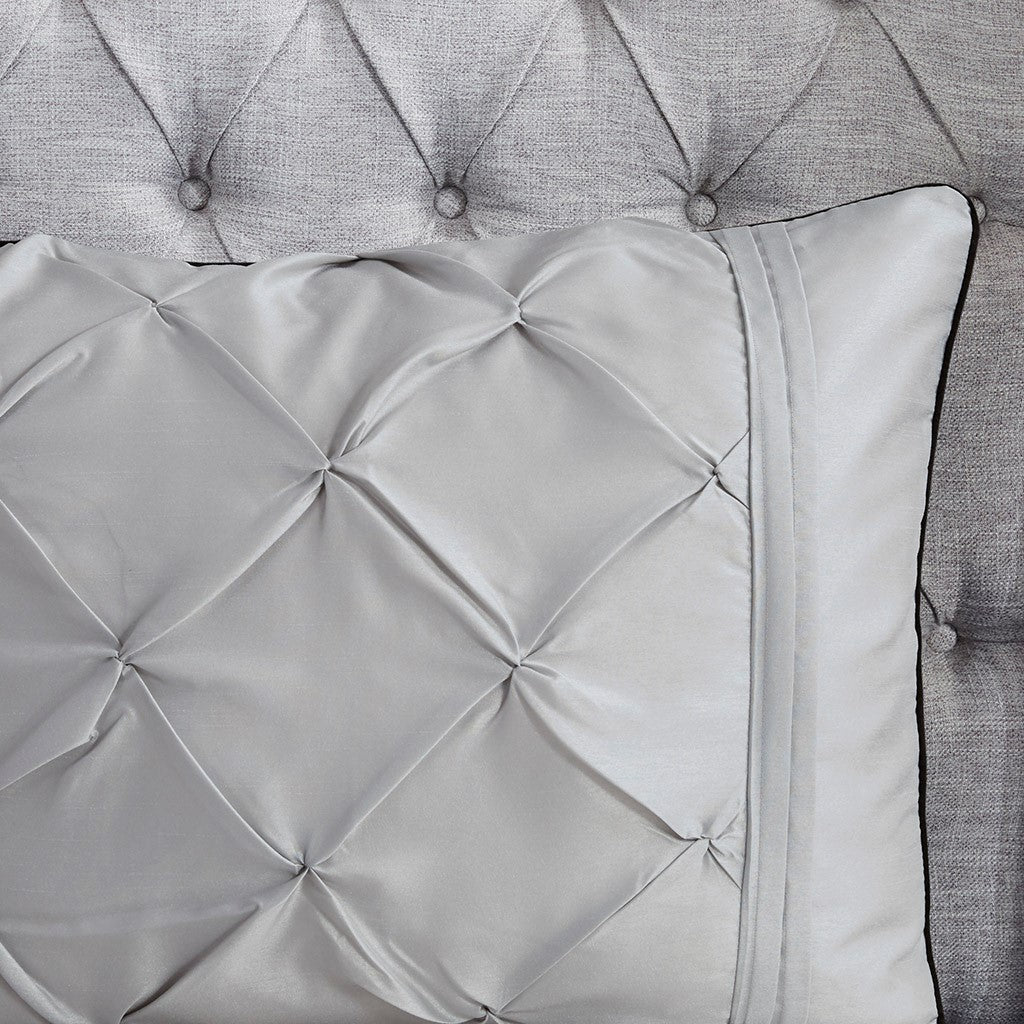 Laurel Grey 7-Piece Comforter Set Comforter Sets By JLA HOME/Olliix (E & E Co., Ltd)