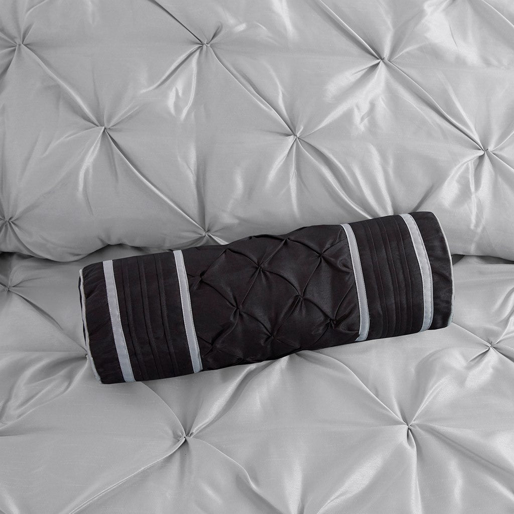 Laurel Grey 7-Piece Comforter Set Comforter Sets By JLA HOME/Olliix (E & E Co., Ltd)