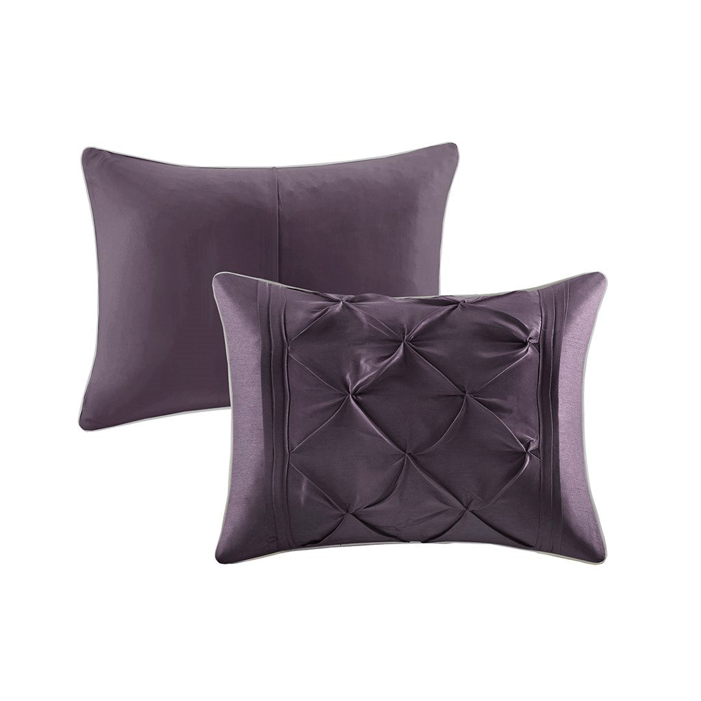 Laurel Plum 7-Piece Comforter Set Comforter Sets By JLA HOME/Olliix (E & E Co., Ltd)