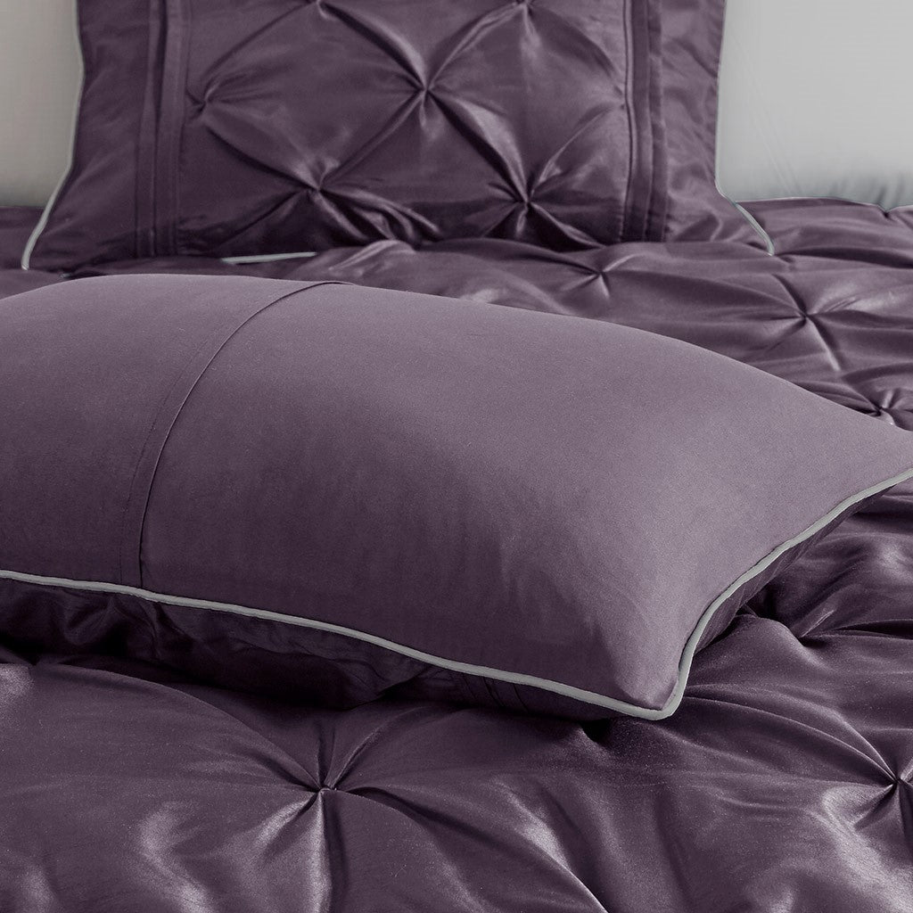 Laurel Plum 7-Piece Comforter Set Comforter Sets By JLA HOME/Olliix (E & E Co., Ltd)