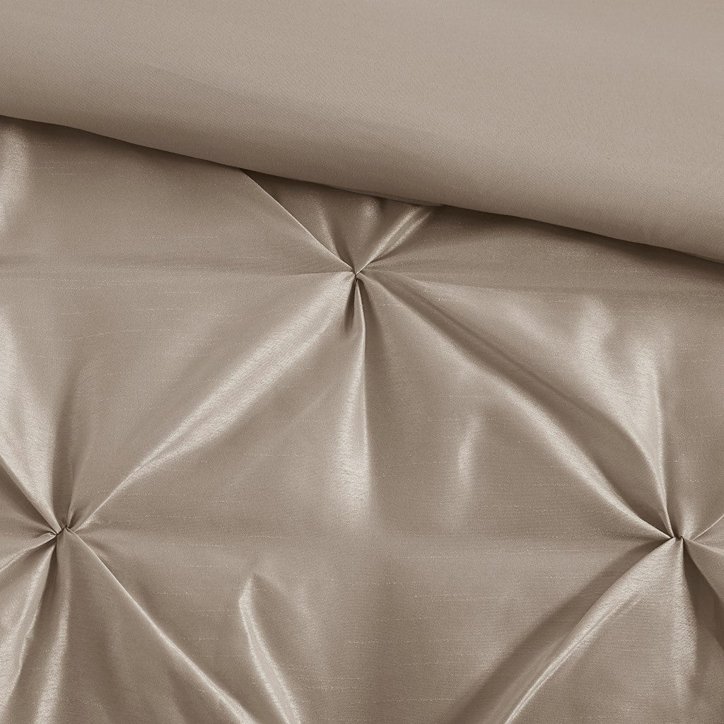 Laurel Taupe 7-Piece Comforter Set Comforter Sets By JLA HOME/Olliix (E & E Co., Ltd)