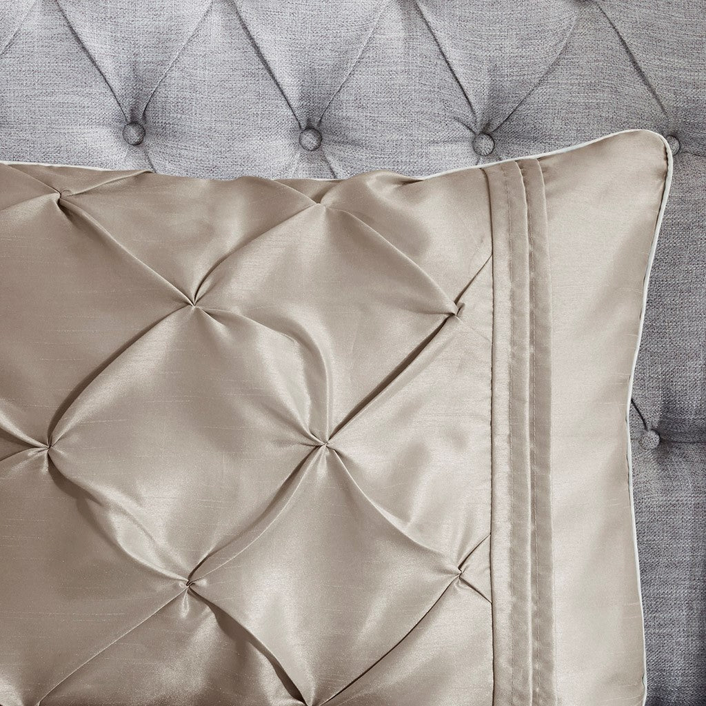Laurel Taupe 7-Piece Comforter Set Comforter Sets By JLA HOME/Olliix (E & E Co., Ltd)