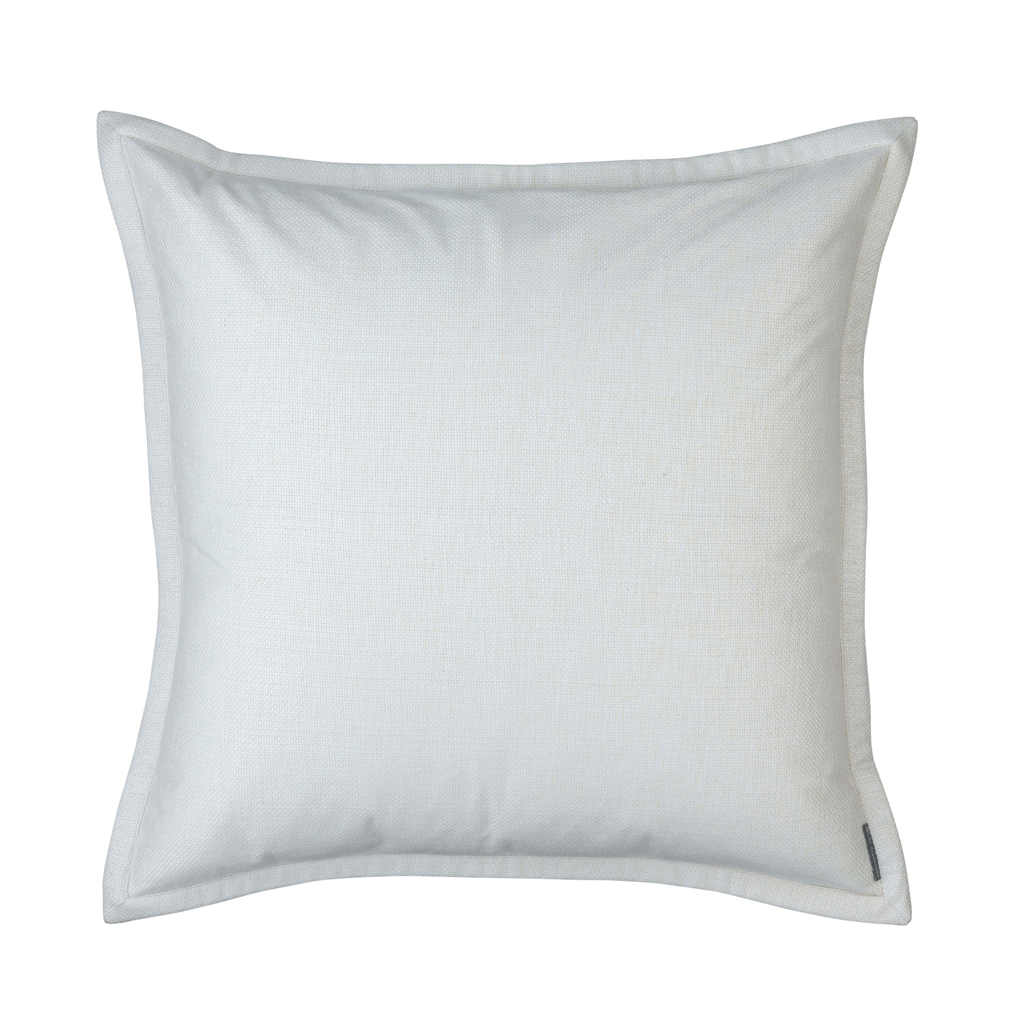 Laurie Ivory Basketweave Euro Decorative Throw Pillow Throw Pillows By Lili Alessandra