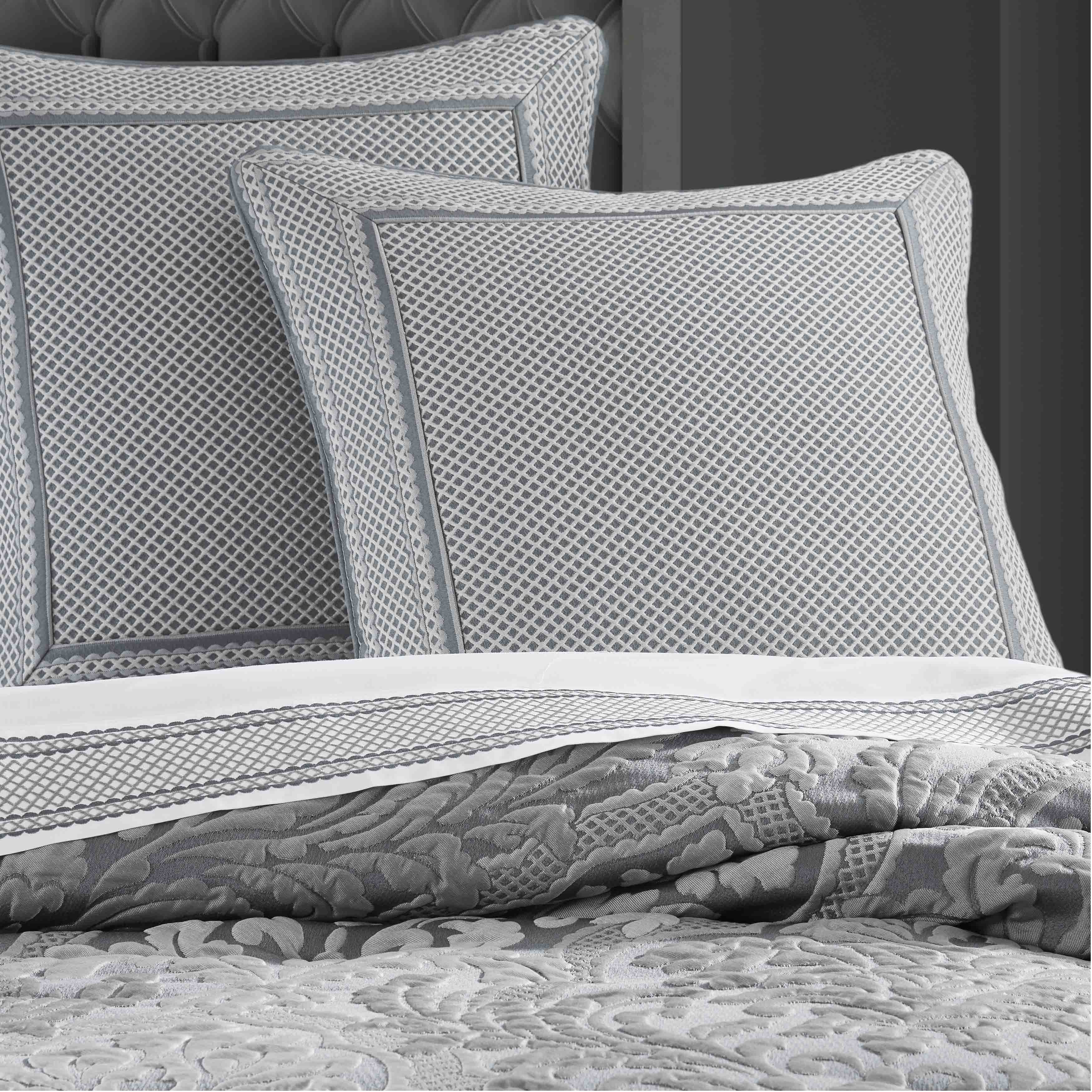 J Queen Leonardo Charcoal Euro Sham -Final Sale Euro Sham By US Office - Latest-bedding