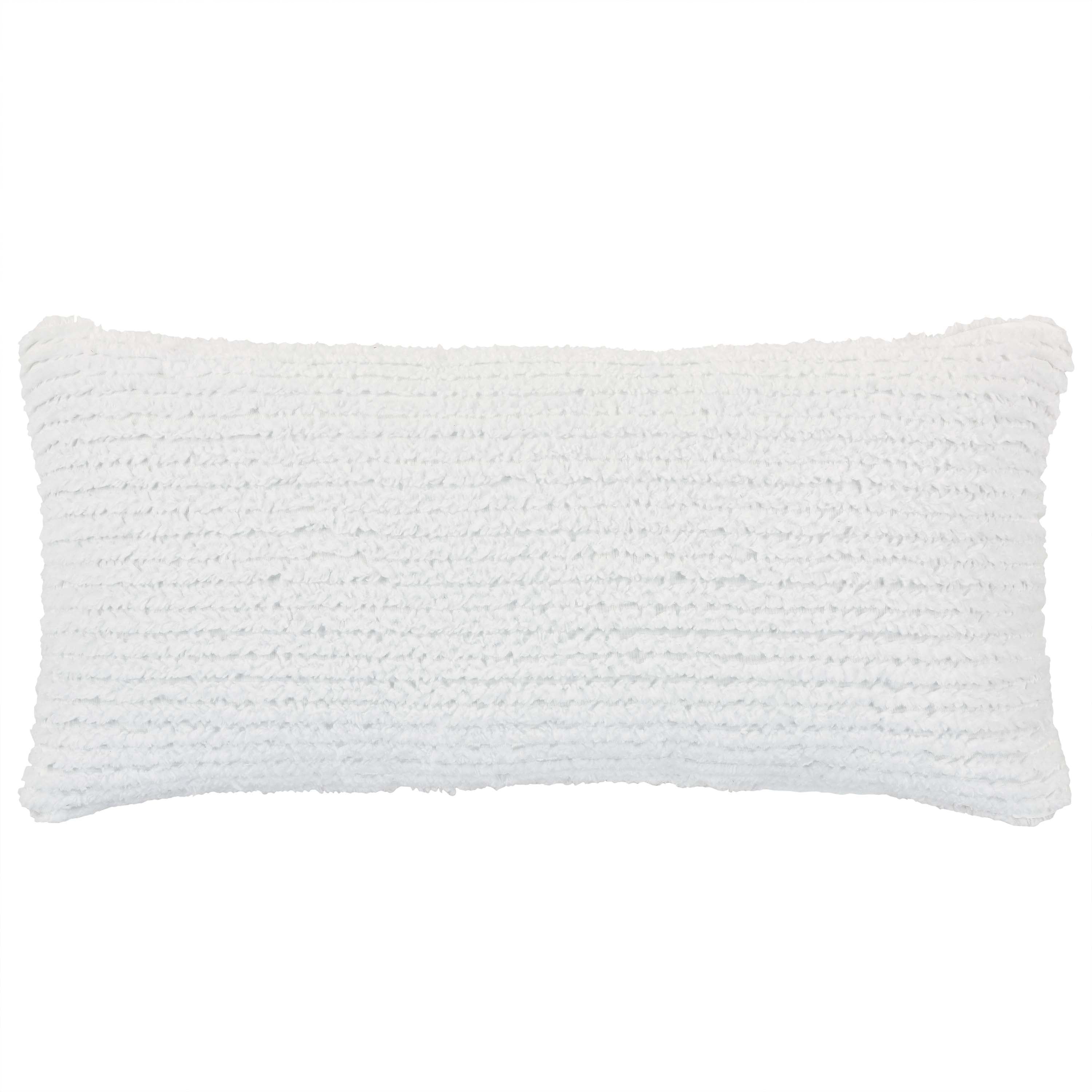 Lillian White Boudoir Decorative Throw Pillow 24" x 12" Throw Pillows By J. Queen New York
